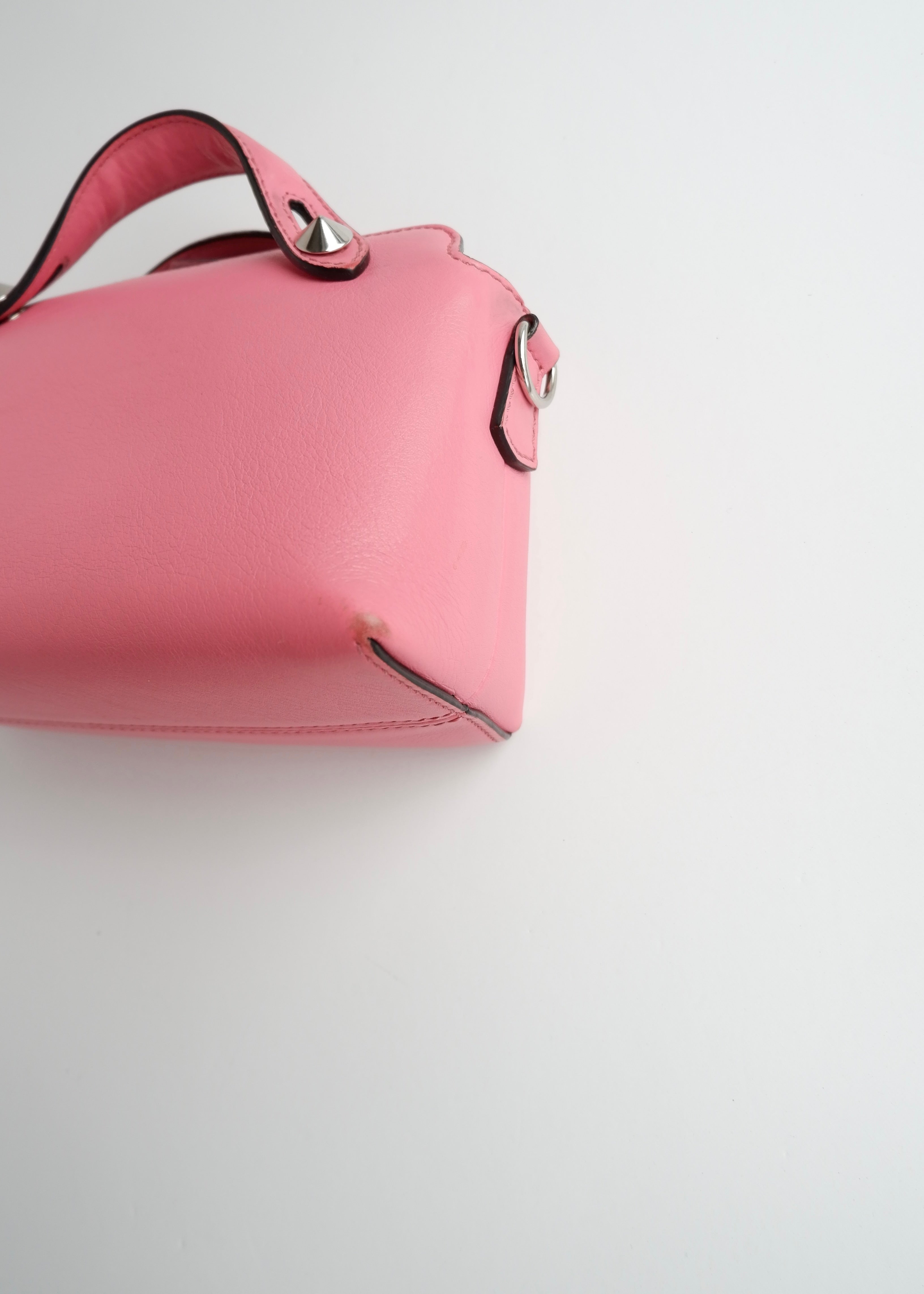 Authentique sac Fendi Mini By The Way en cuir rose d'occasion