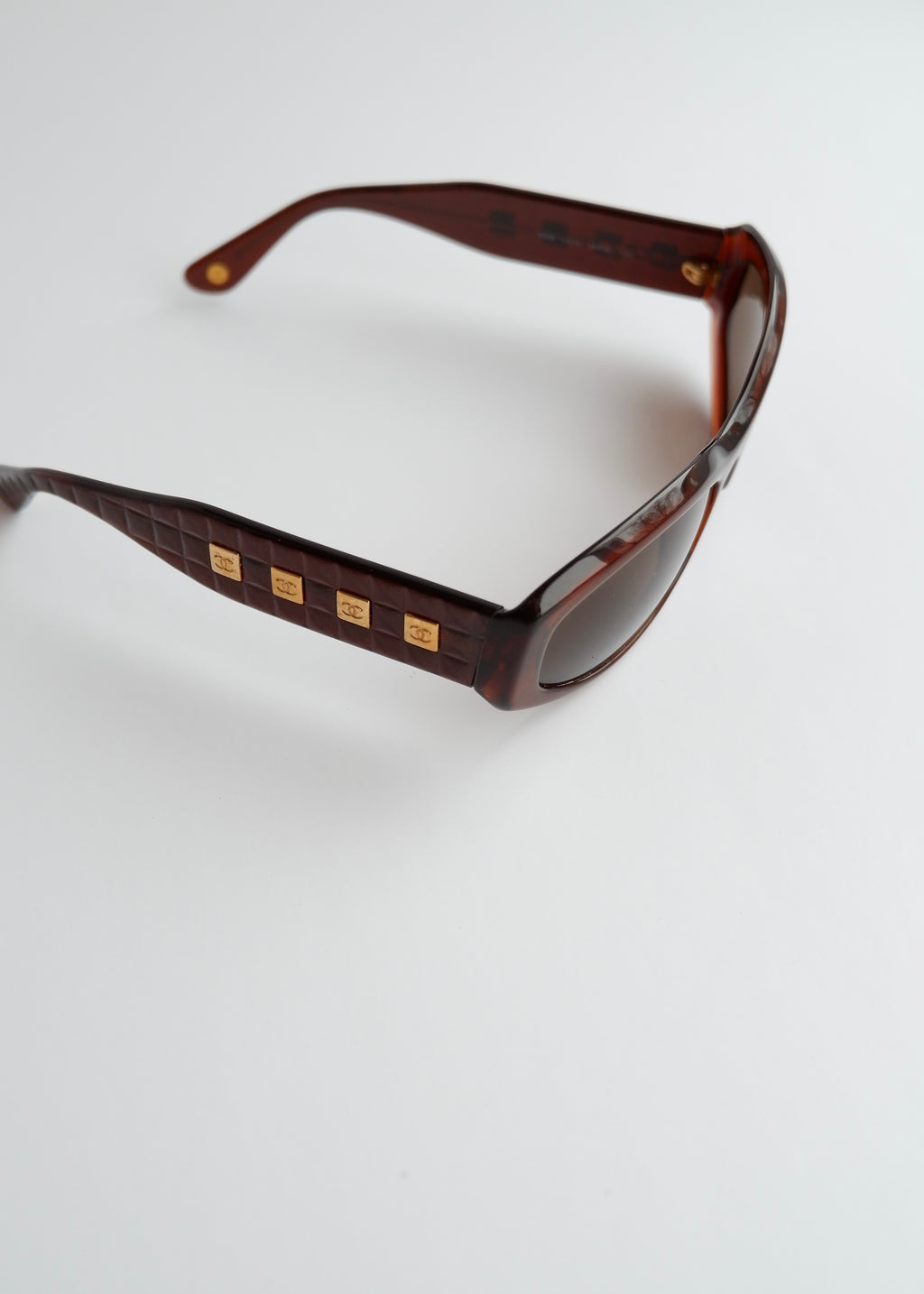 Authentic Preowned Vintage Chanel Brown Square Frame Sunglasses