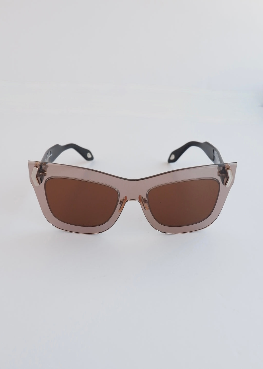 Authentic Preowned Givenchy Black/ Brown Cat Eye Sunglassses