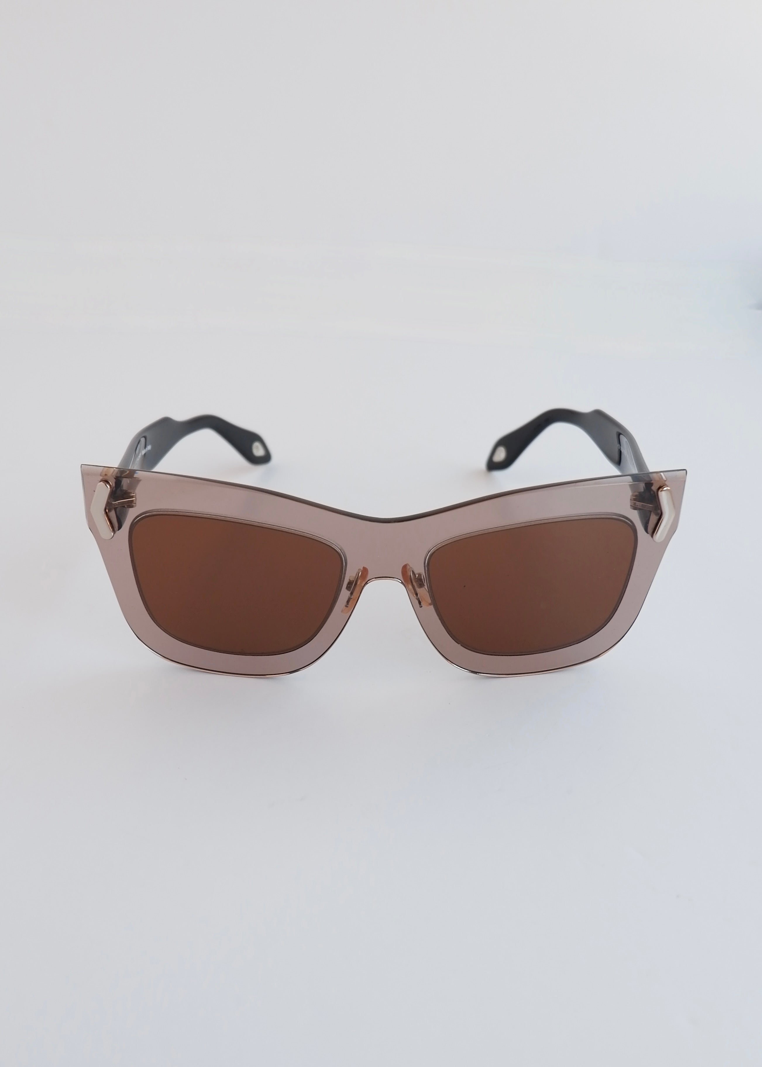 Authentic Preowned Givenchy Black/ Brown Cat Eye Sunglassses