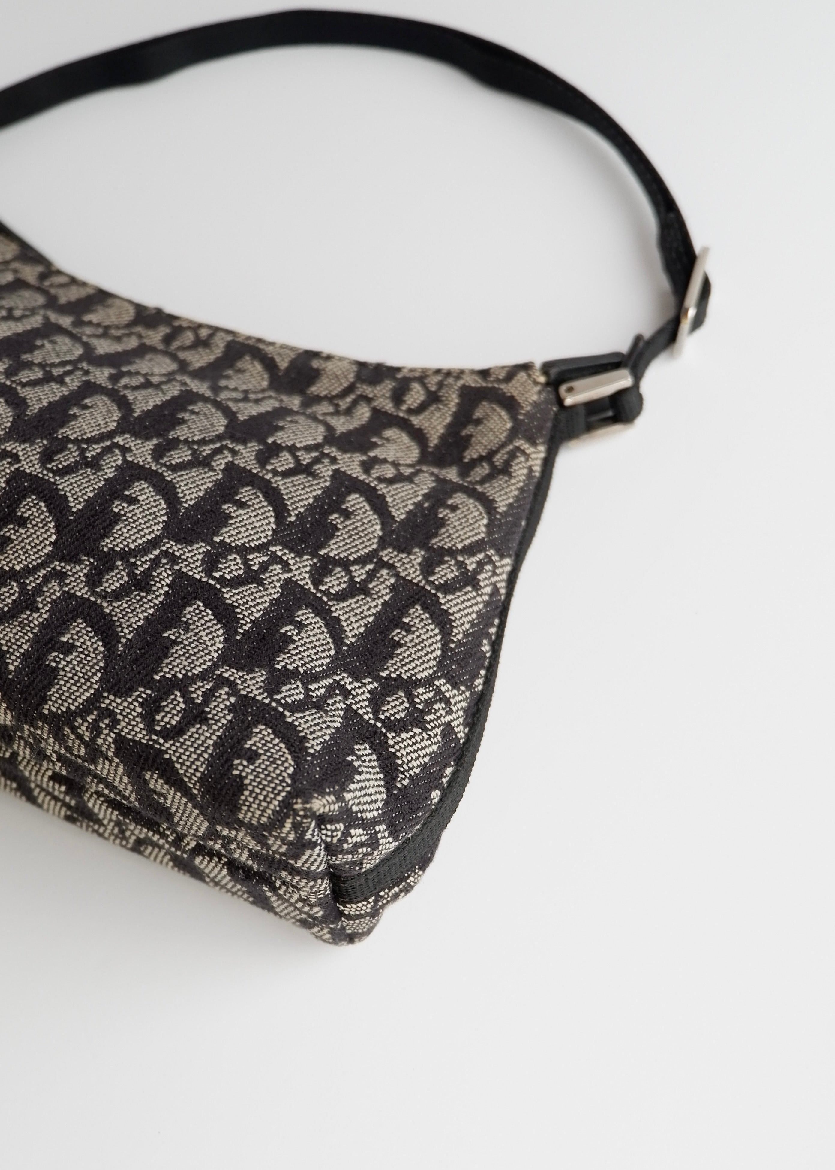Authentic Preowned Dior Black Trotter Shoulder Bag