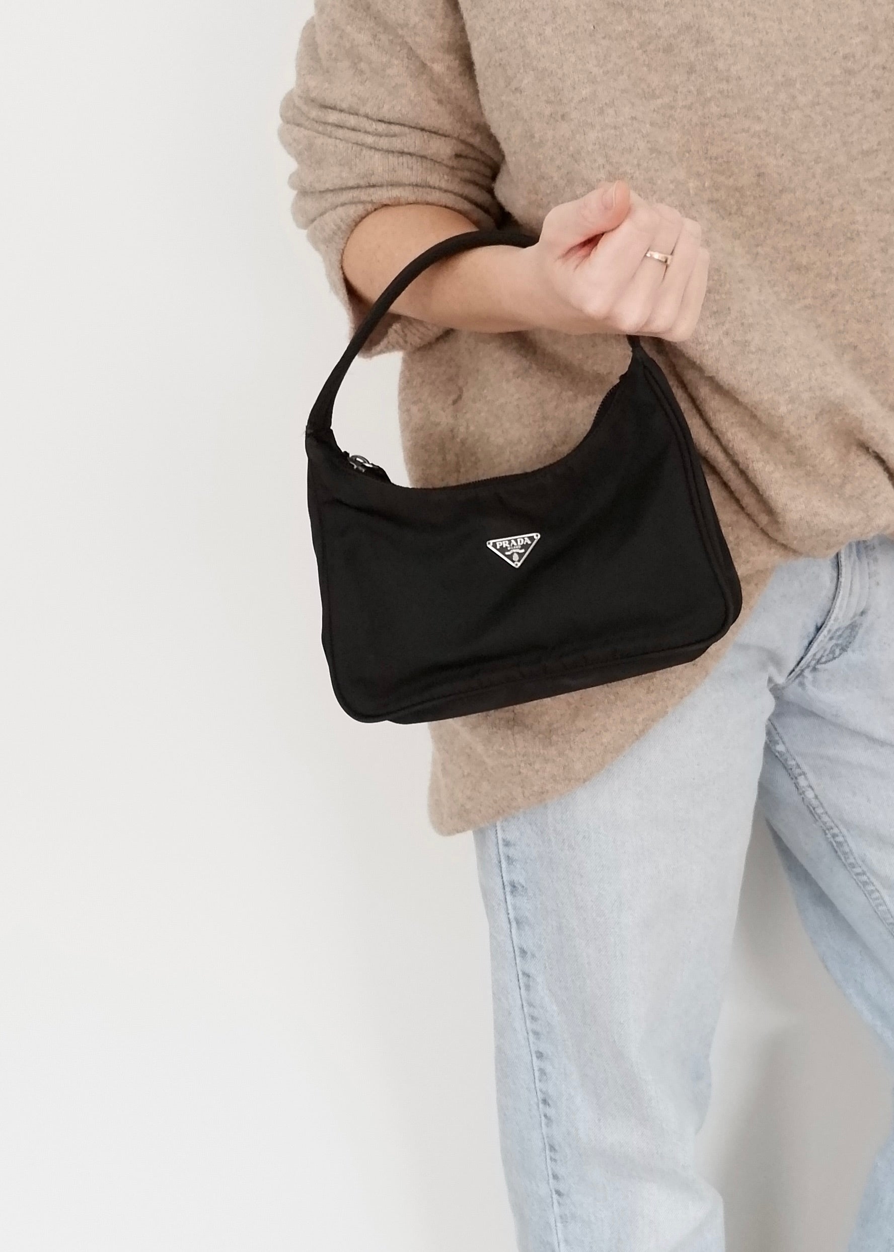 Authentic Preowned Prada Black Nylon Shoulder Bag