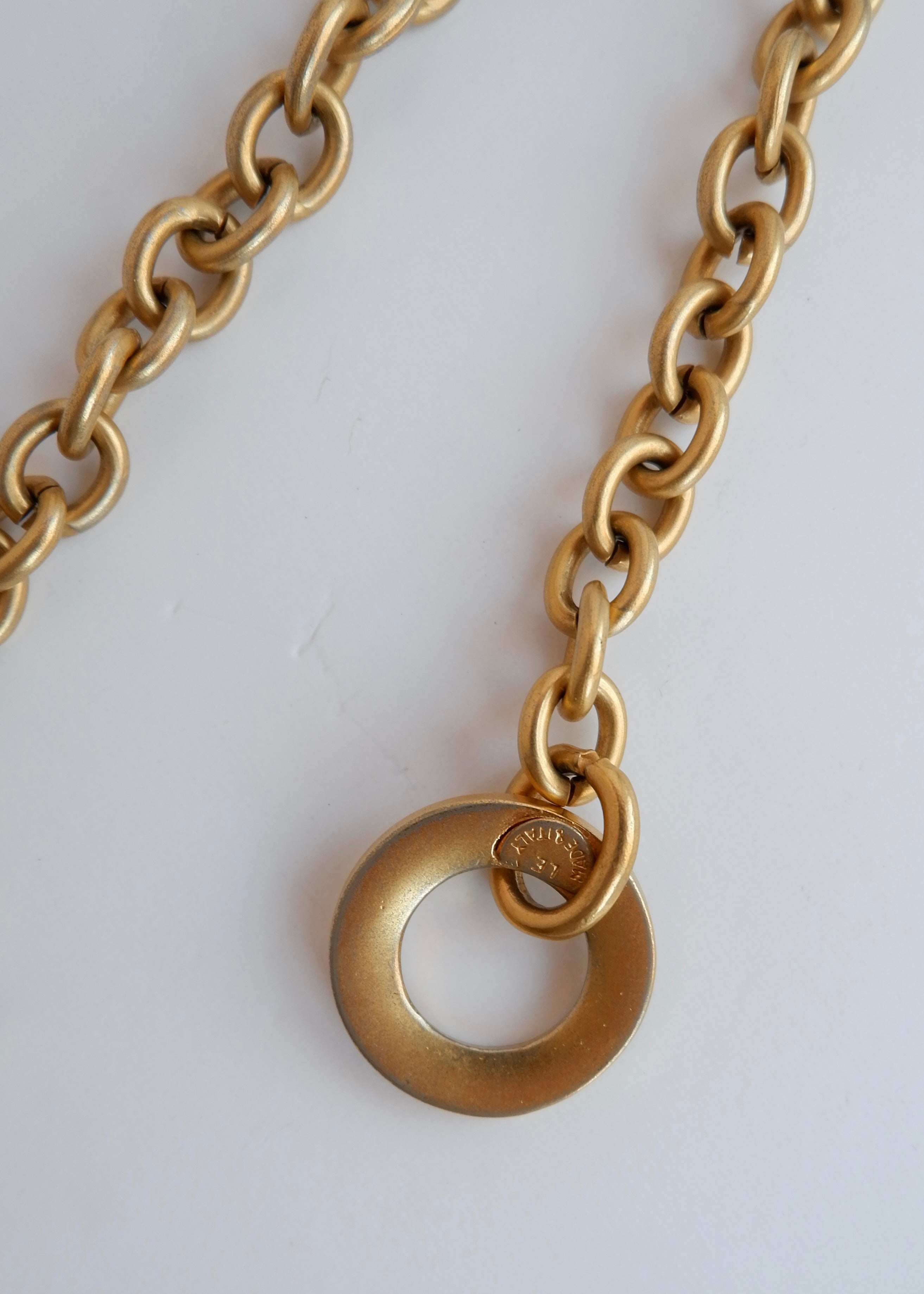 Ceinture chaîne vintage Céline authentique d'occasion, ton or