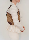 Preowned Gucci Brown GG Canvas Princy Shoulder Bag
