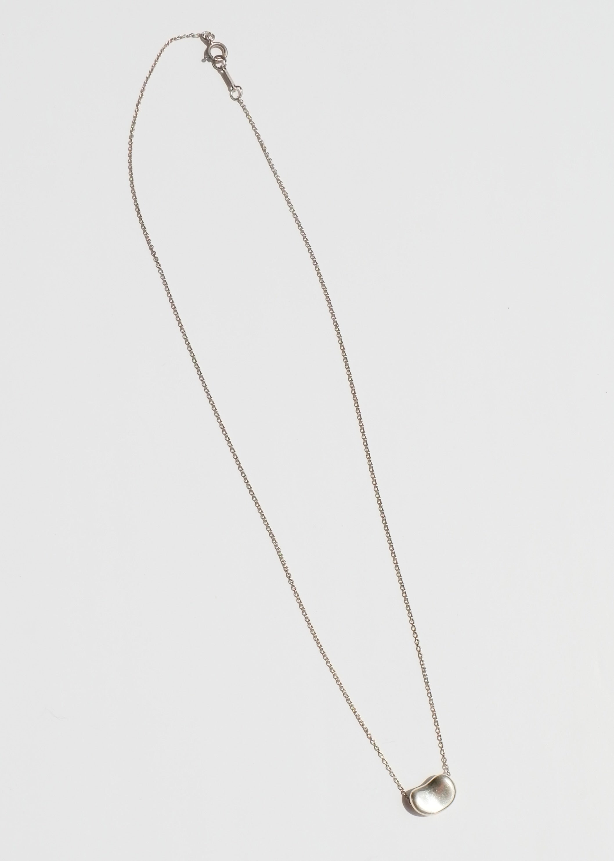 Authentic Preowned Tiffany & Co. Silver Bean Necklace (Small)