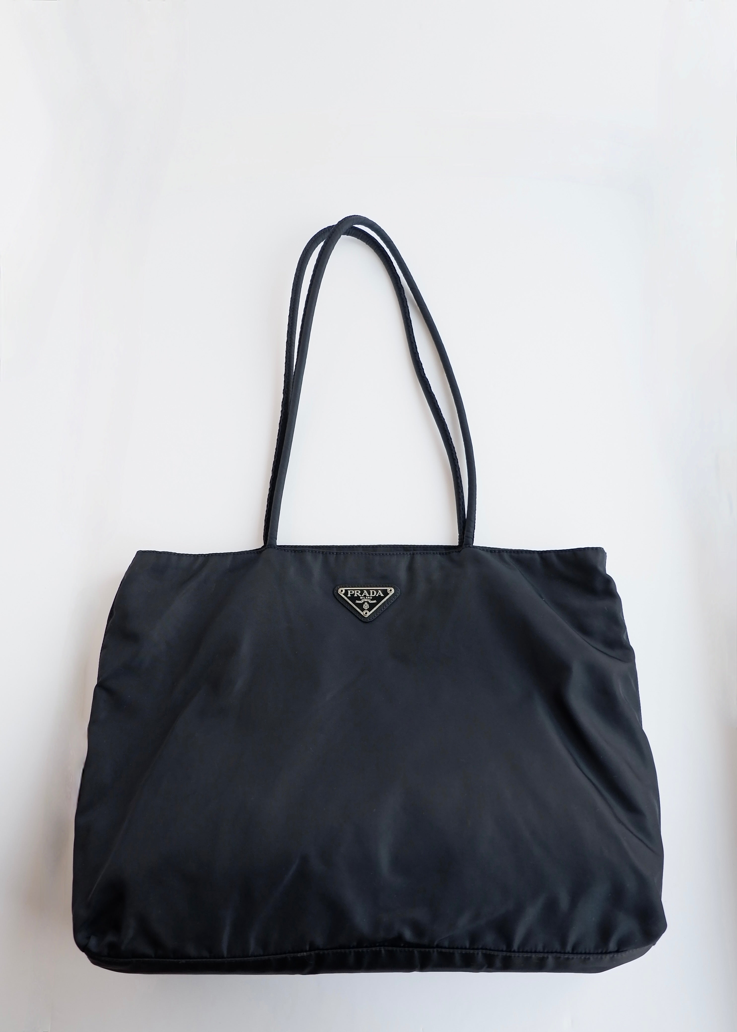Authentic Preowned Prada Navy Nylon Long Strap Tote Bag