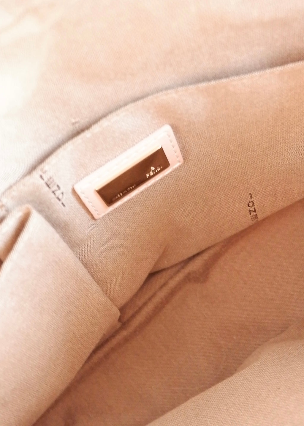 Authentique Sac Bandoulière Fendi Zucchino Rose Toile/Cuir d'occasion