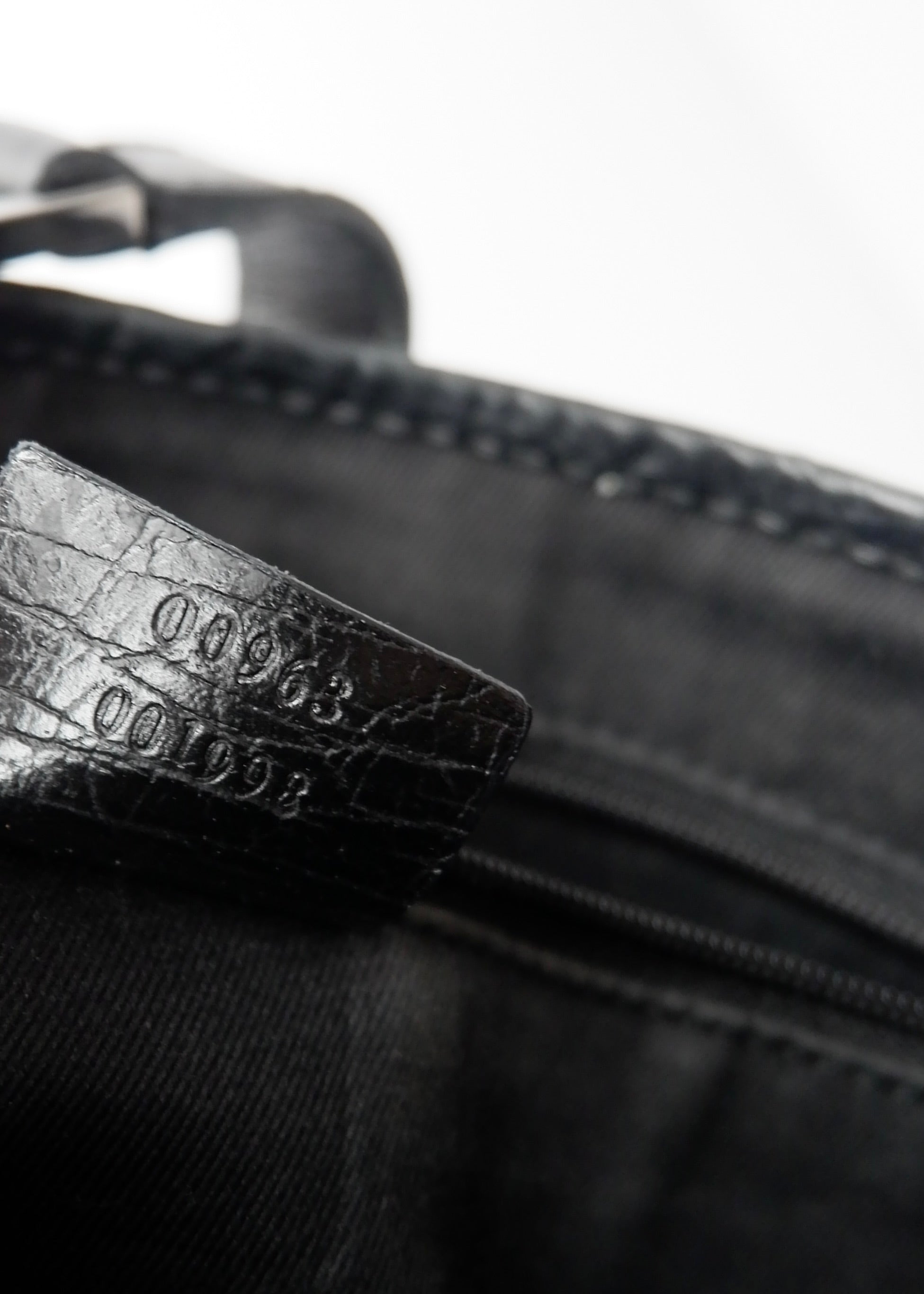 Preowned Gucci Black GG Canvas/ Leather Jackie Shoulder Bag