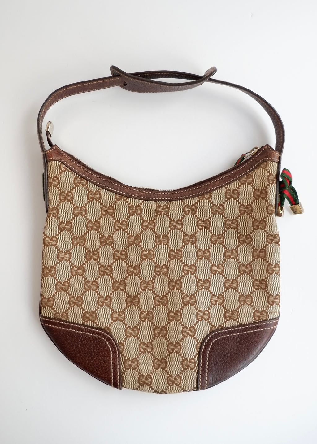 Preowned Gucci Brown GG Canvas Princy Shoulder Bag
