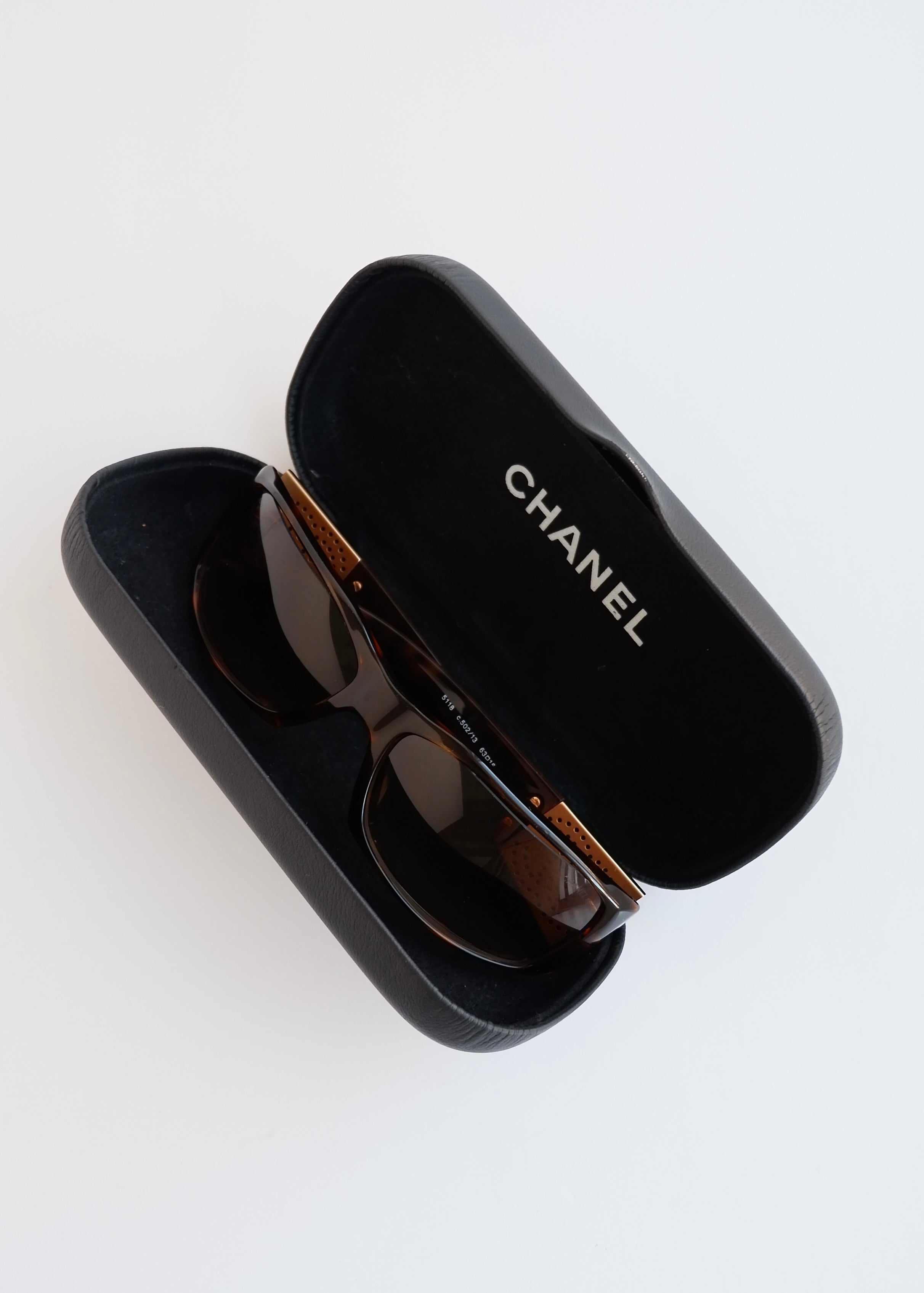 Authentic Preowned Vintage Chanel Brown Square Frame Sunglasses