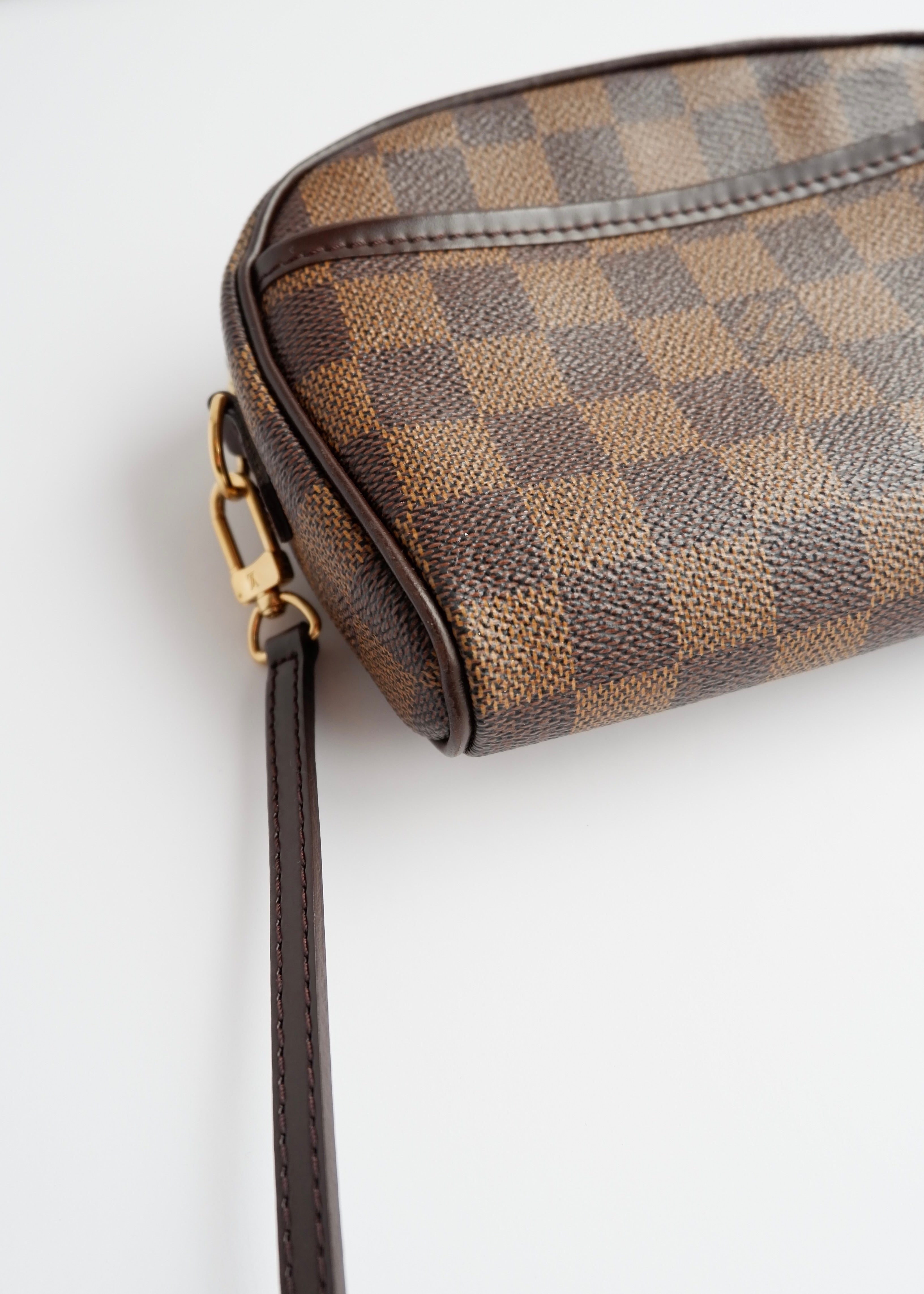 Authentic Preowned Louis Vuitton Damier Ebene Ipanema PM Crossbody Bag