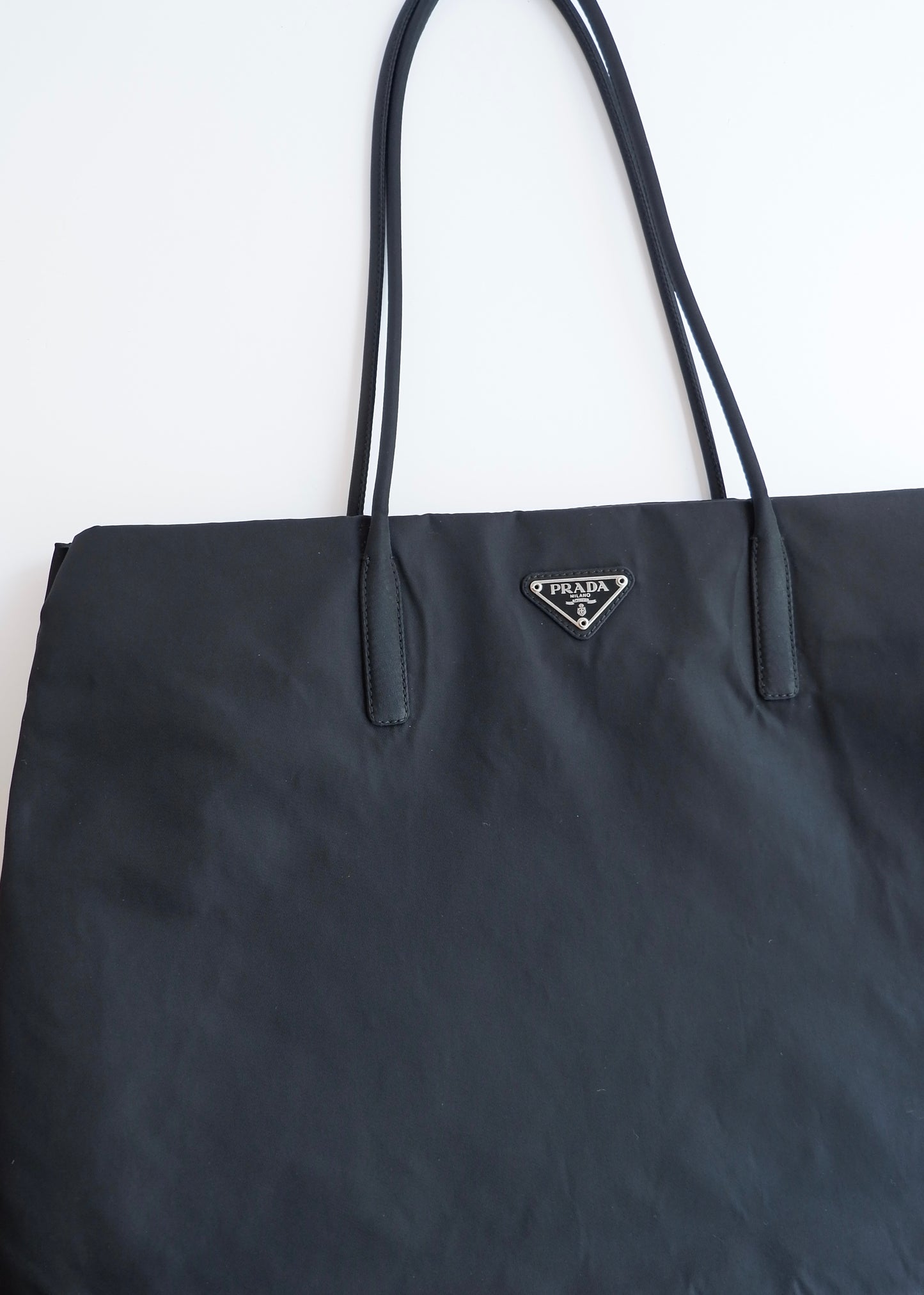 Authentic Preowned Prada Black Nylon Thin Strap Tote Bag