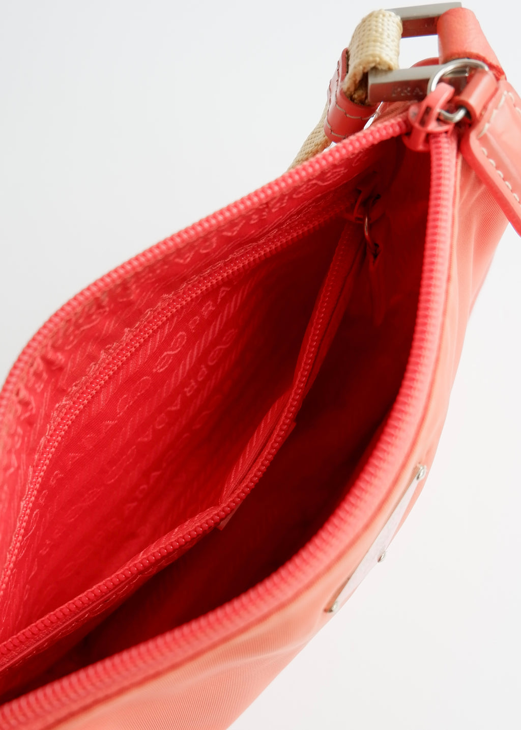 Authentic Preowned Prada Salmon Pink Nylon Shoulder Bag