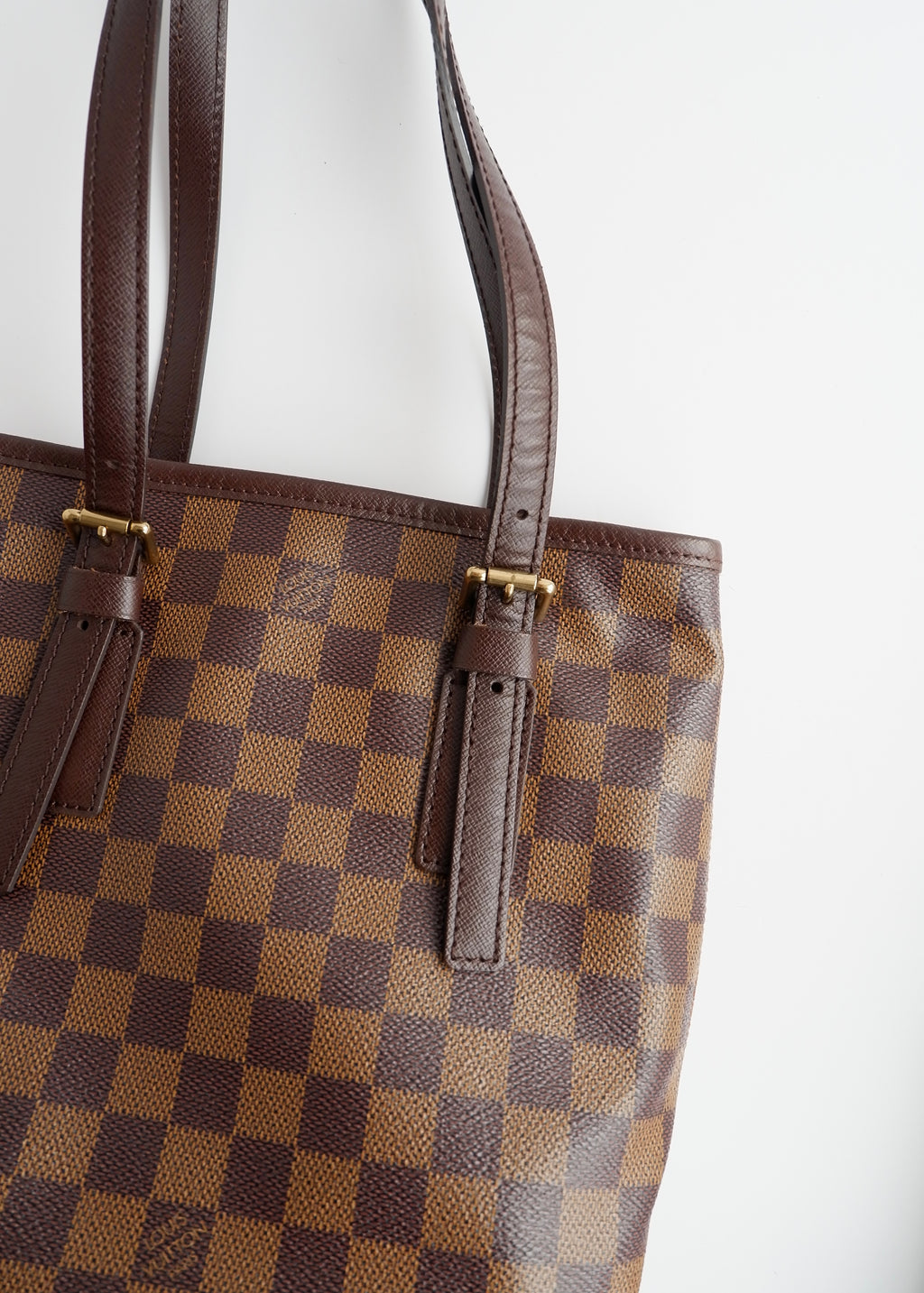 Authentic Preowned Louis Vuitton Damier Ebene Marais Bucket Bag