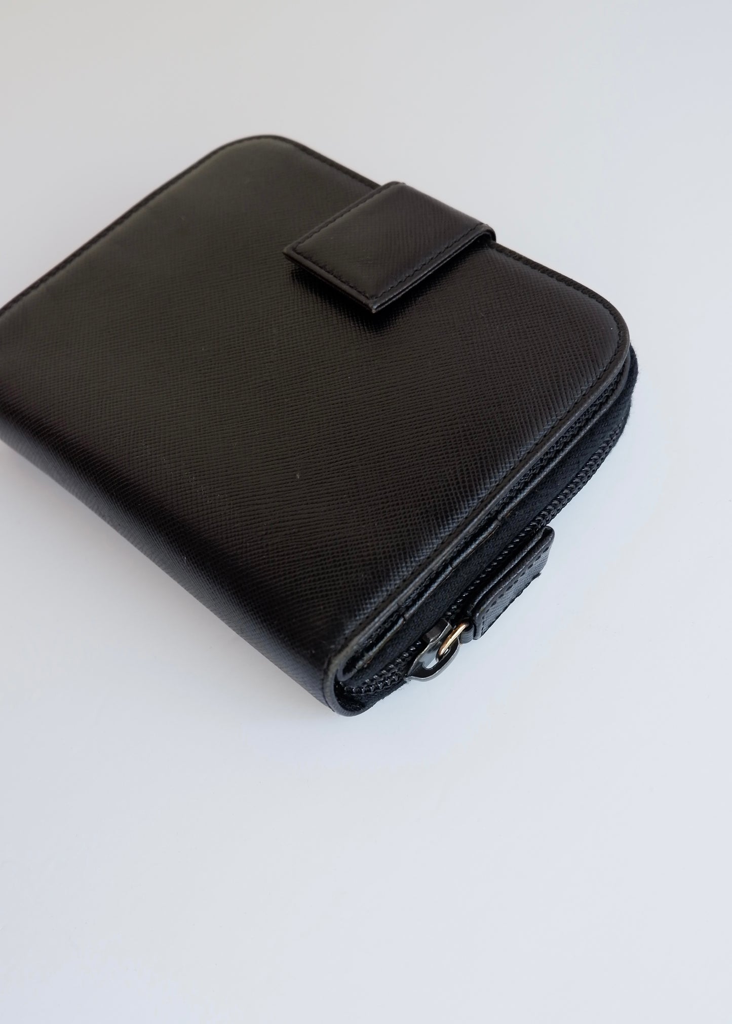 Authentic Preowned Prada Black Saffiano Leather Bi-Fold Wallet