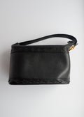Sac à main YSL vintage authentique d'occasion en cuir grainé noir