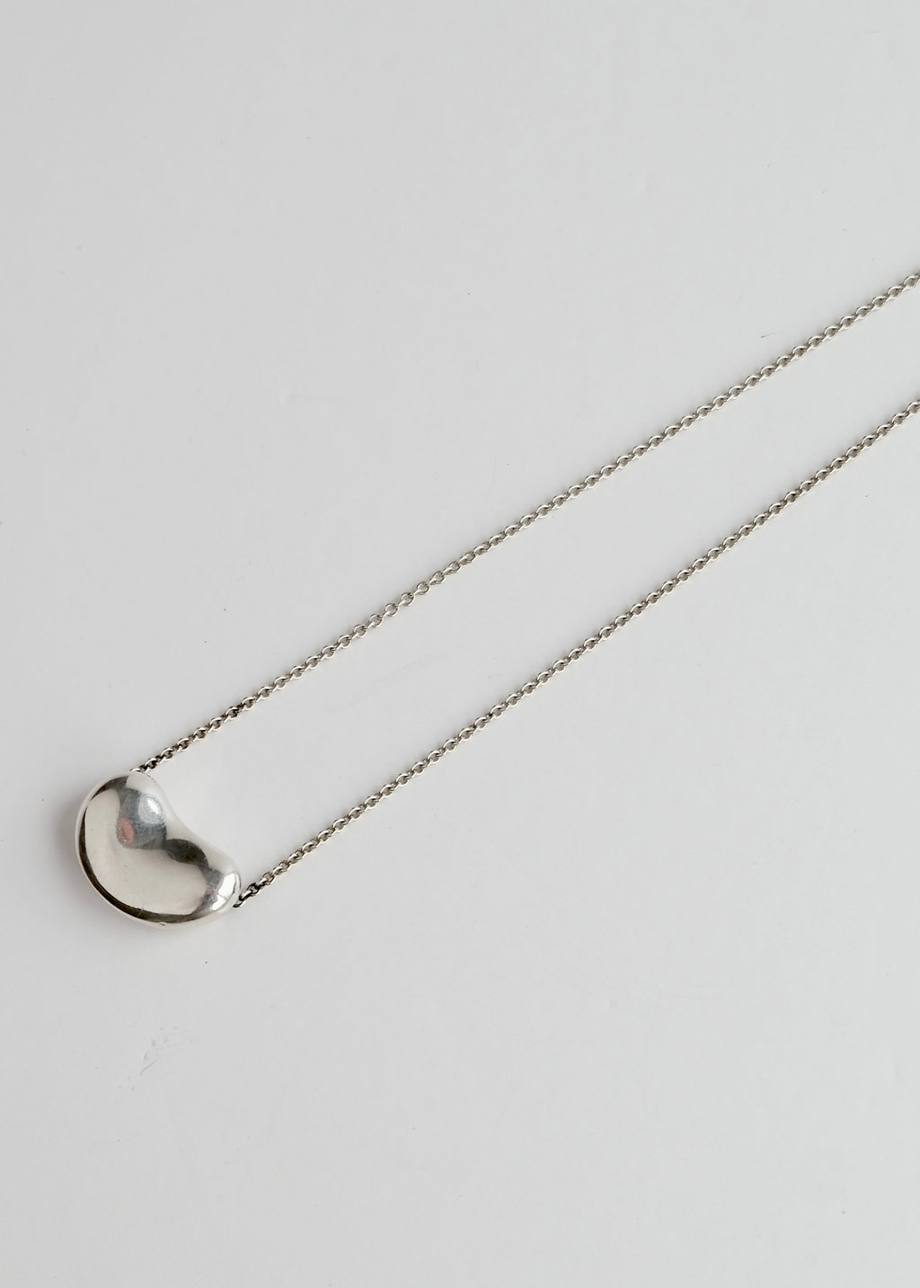 Authentic Preowned Tiffany & Co. Silver Bean Necklace (Large)