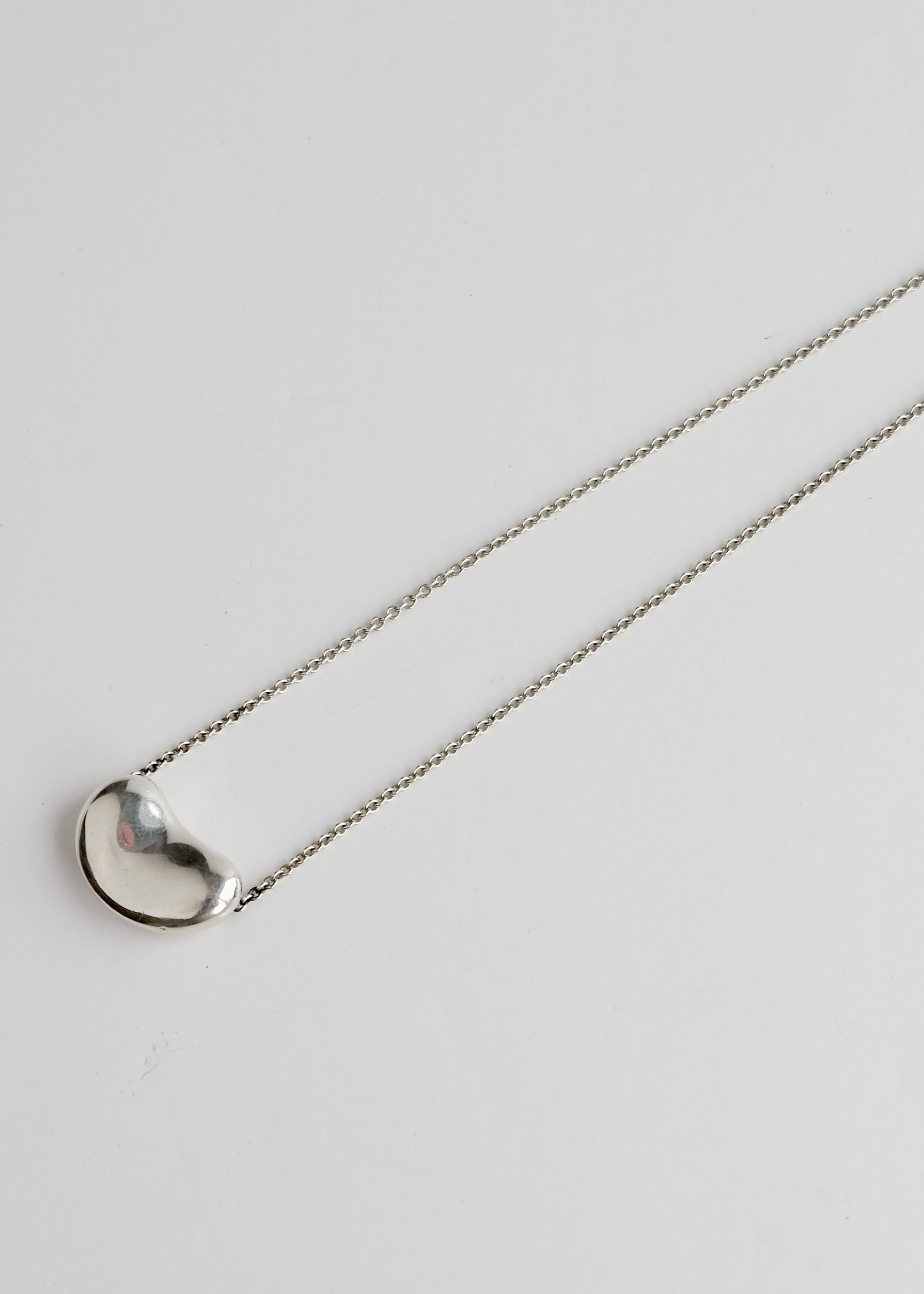 Authentic Preowned Tiffany & Co. Silver Bean Necklace (Large)