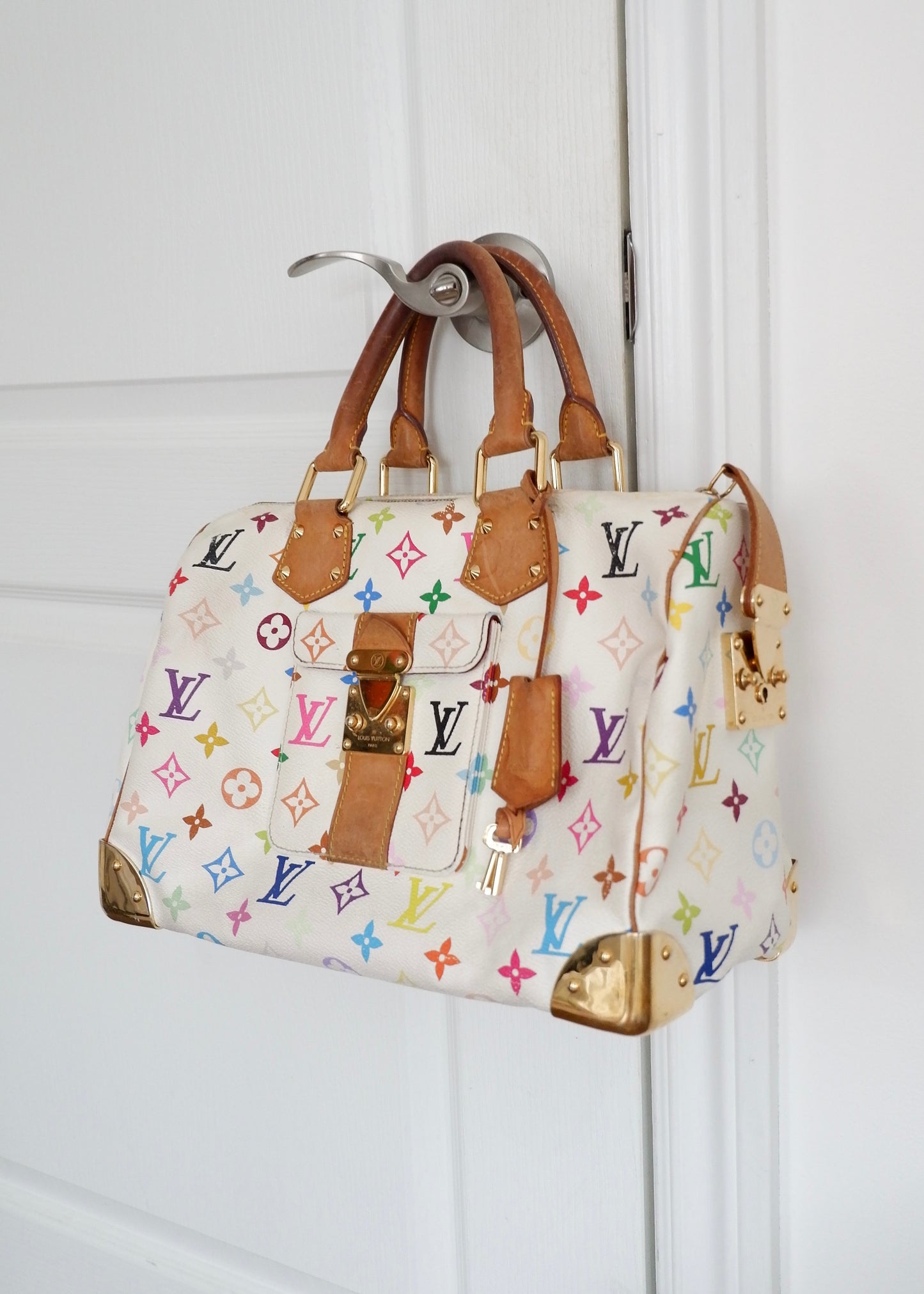 Authentic Preowned Louis Vuitton Monogram Multi-Color Speedy 30 Bag