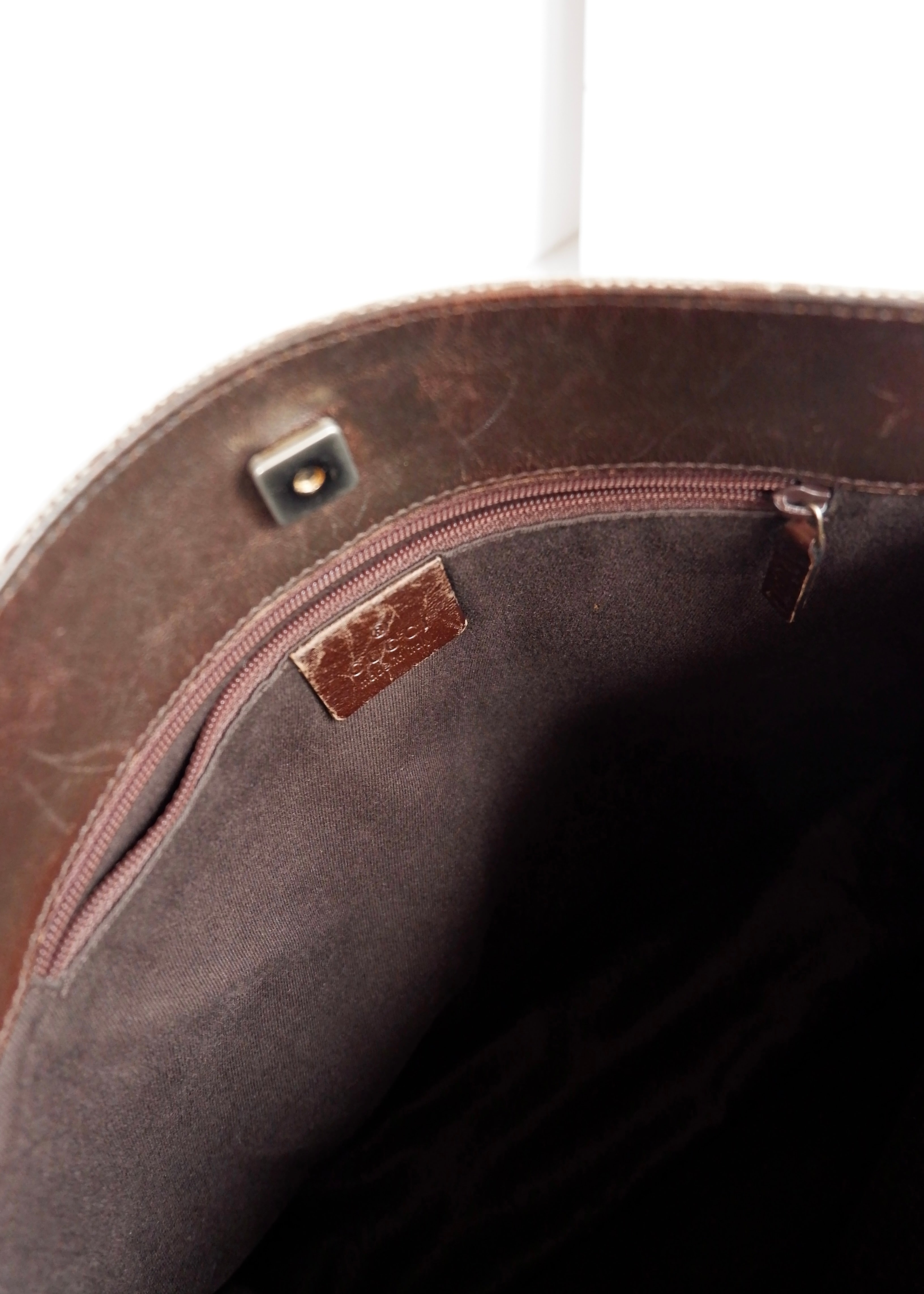 Authentic Preowned Gucci Brown GG Canvas Crossbody Bag