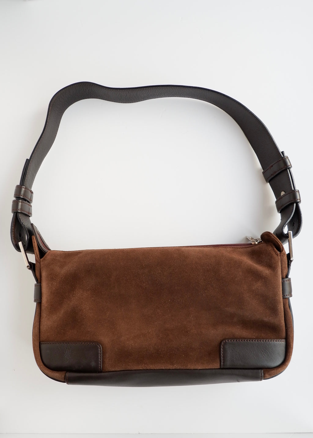 Sac bandoulière Loewe d'occasion authentique en daim marron