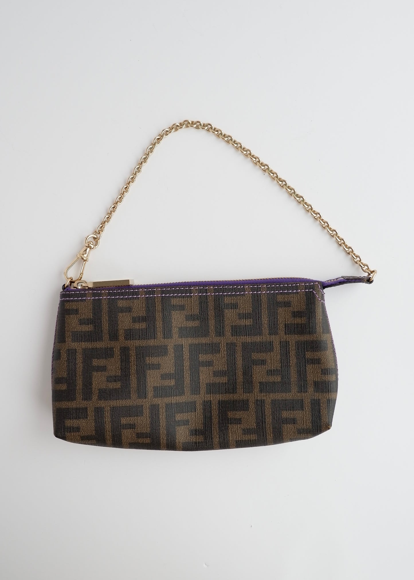 Authentic Preowned Fendi Zucca Pochette Shoulder