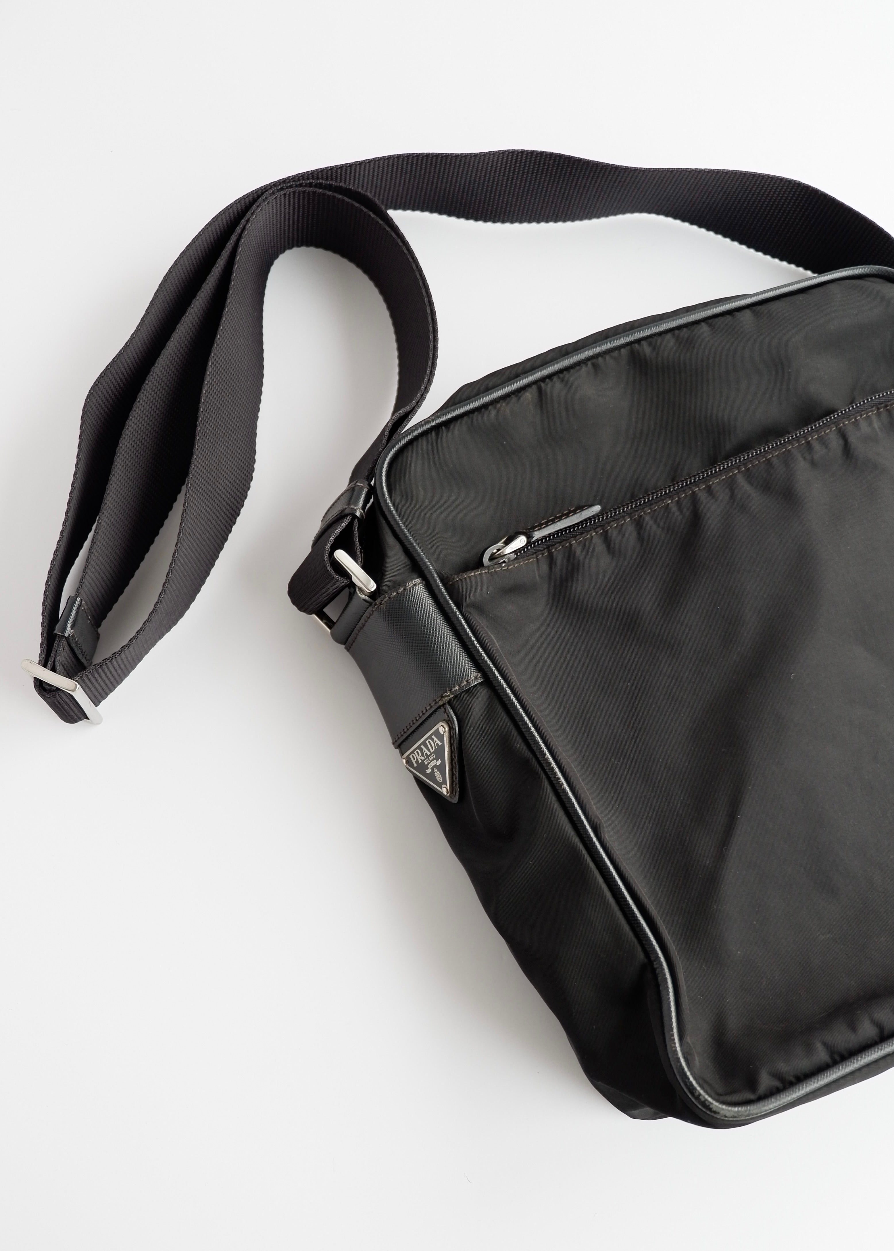 Authentic Preowned Prada Black Nylon Crossbody Bag