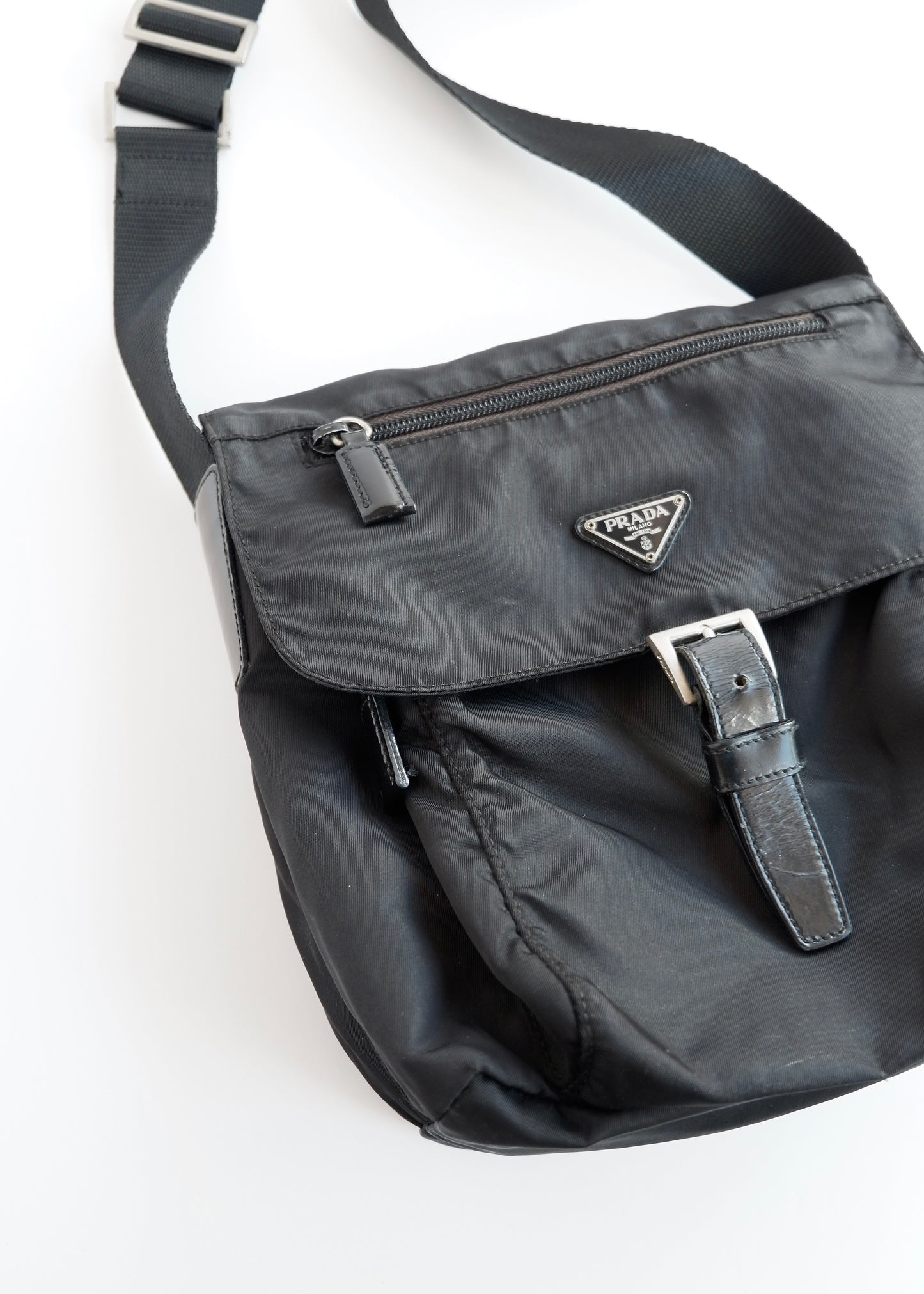 Authentic Preowned Prada Black Nylon Crossbody Bag
