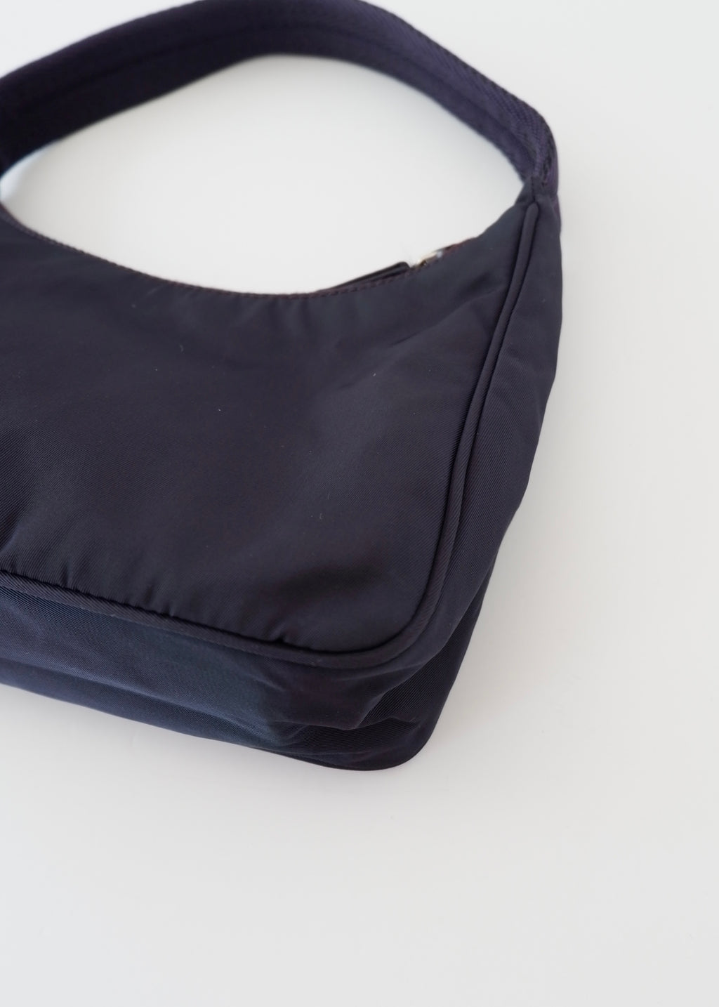 Authentic Preowned Prada Dark Purple Nylon Shoulder Bag