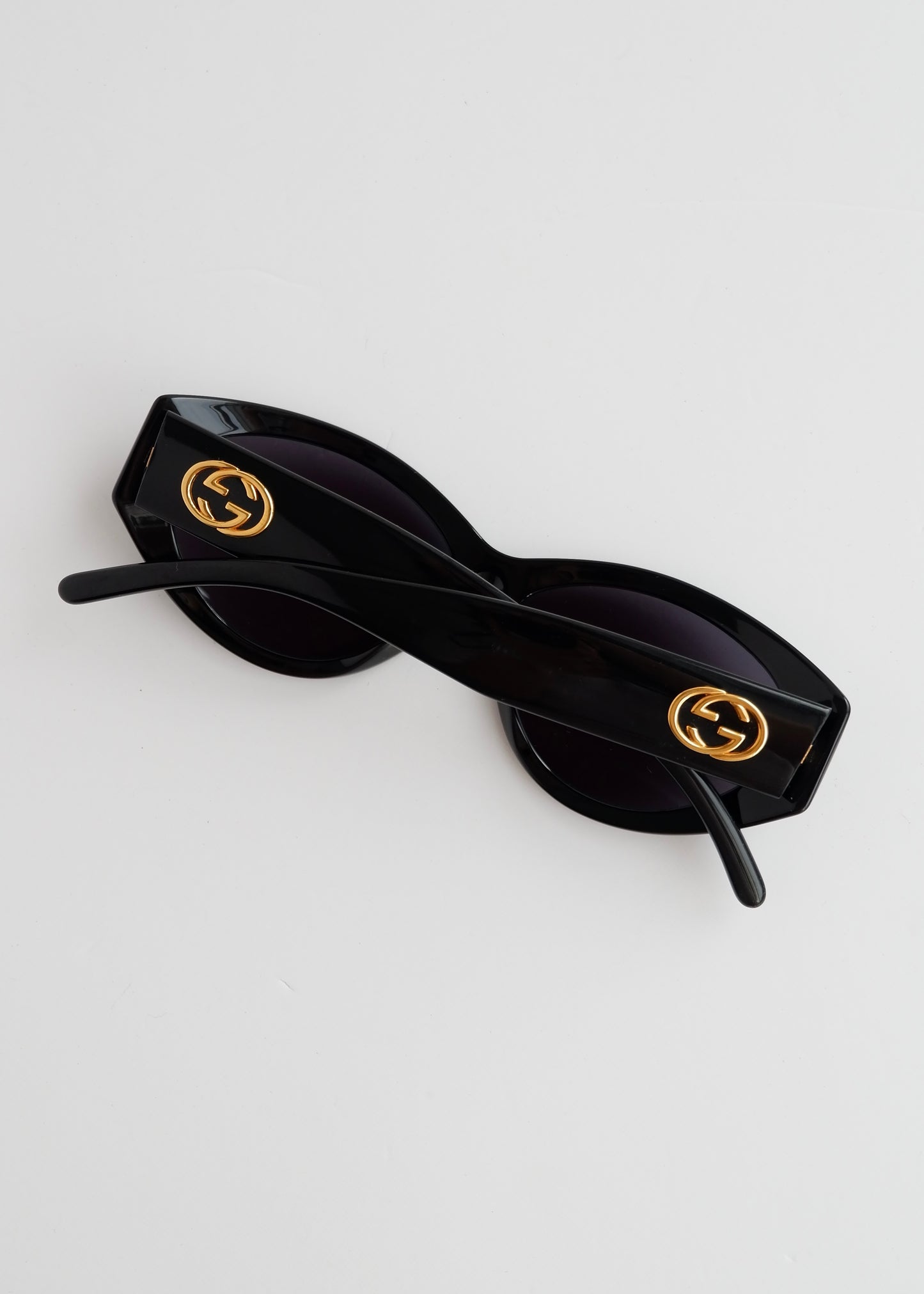 Authentic Preowned Gucci Black Cat Eye Sunglasses