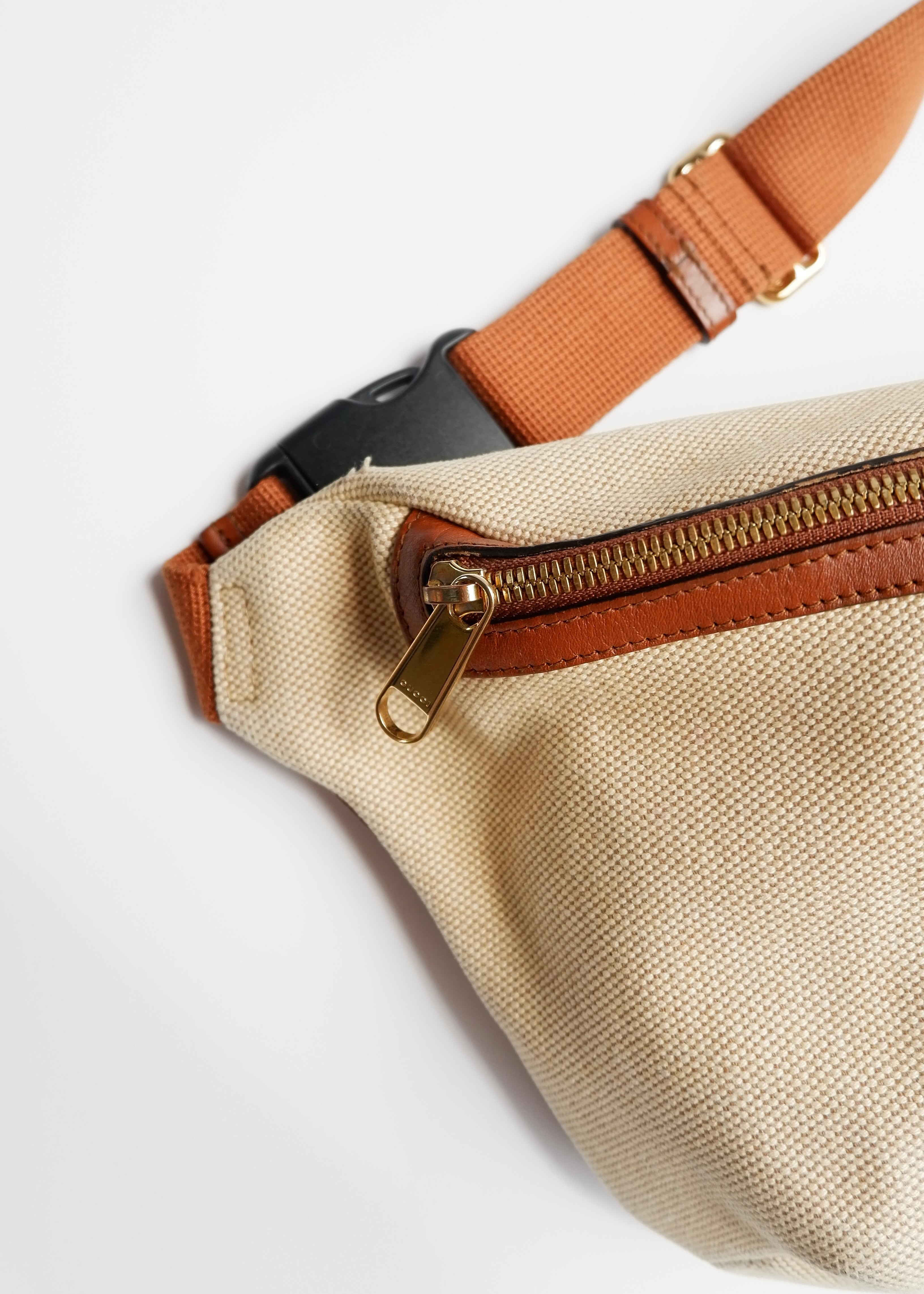 Authentique Sac Banane Gucci Beige Sherry Line d'Occasion