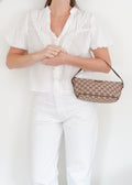 Authentic Preowned Gucci Brown GG Canvas Boat Pochette