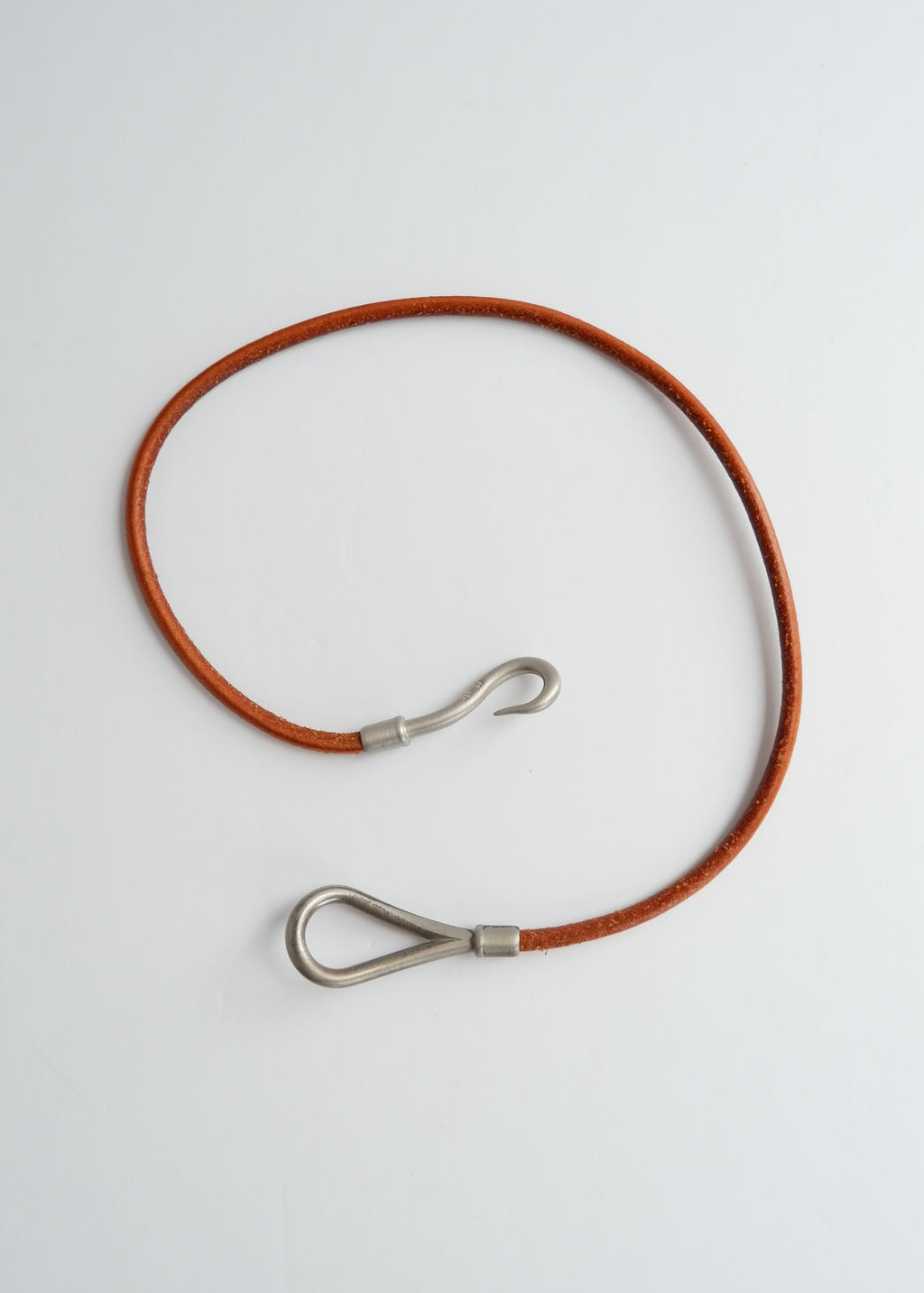 Authentic Preowned Hermes Brown Leather Knot Bracelet
