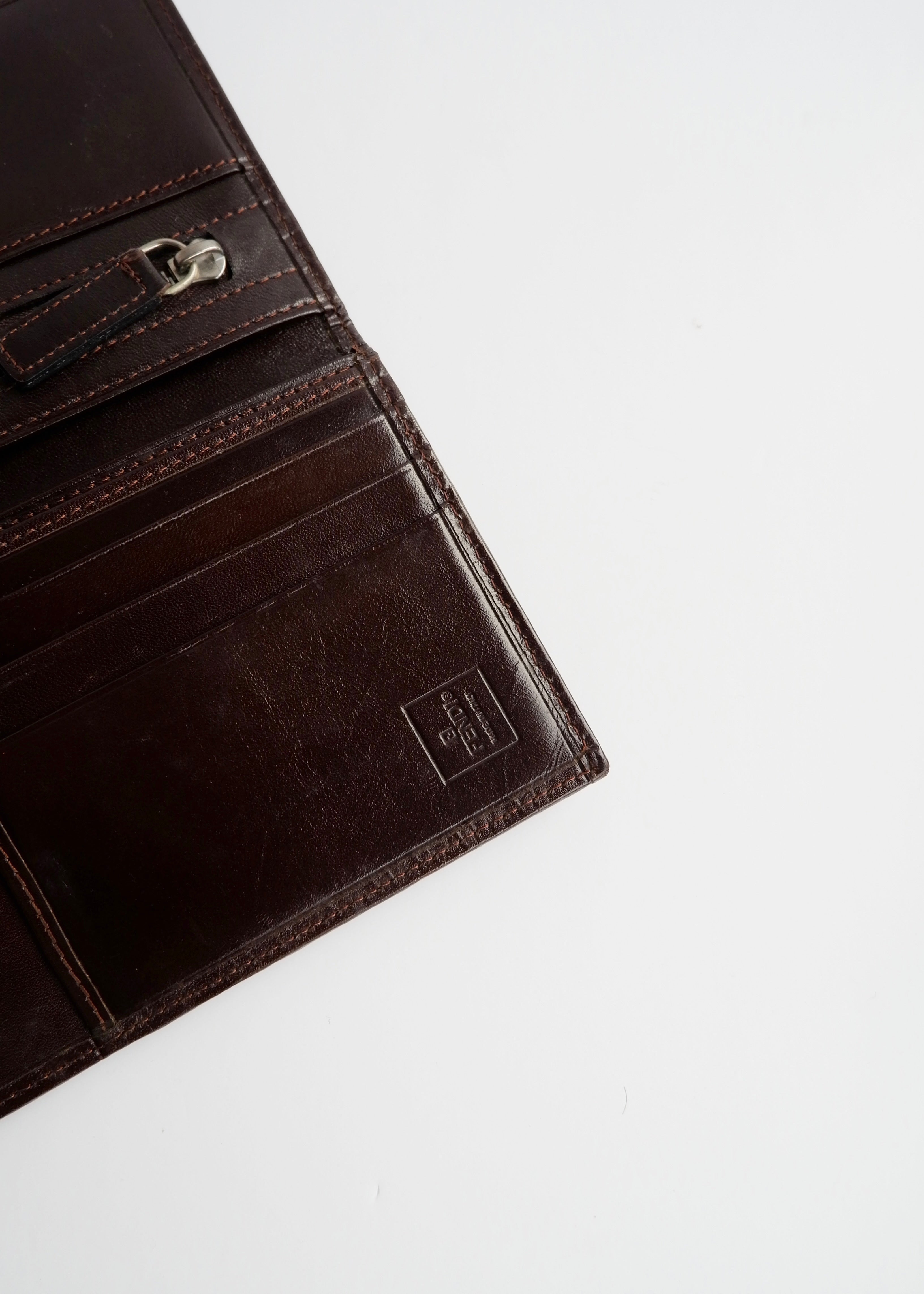 Authentic Preowned Vintage Fendi Zucca Long Wallet