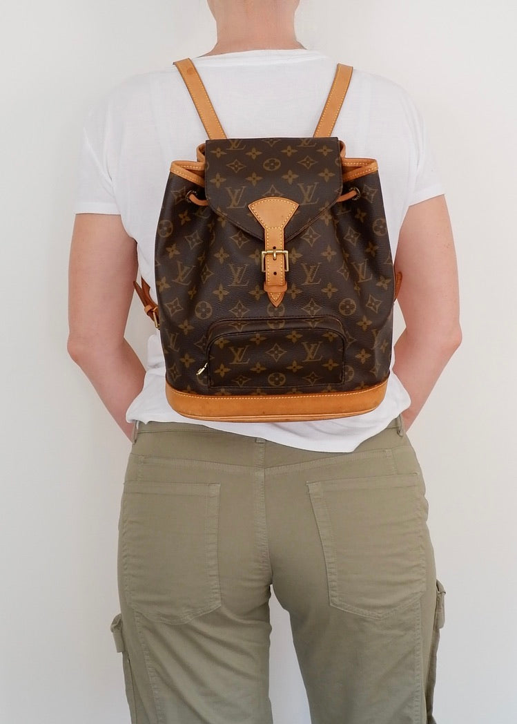 Preowned Vintage Louis Vuitton Monogram Montsouris MM Backpack