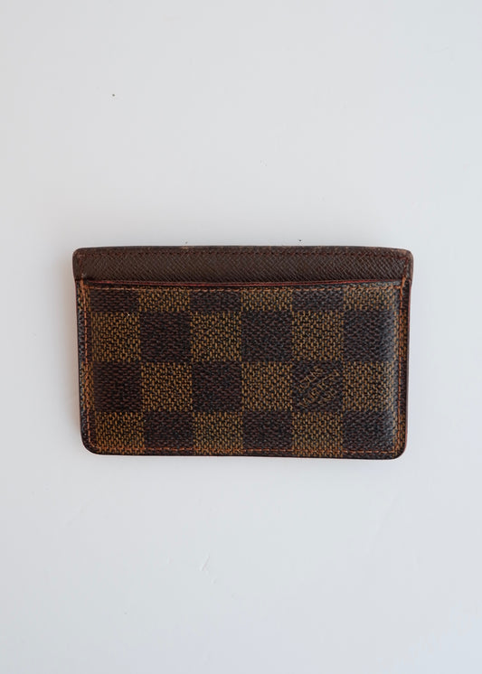 Authentic Preowned Louis Vuitton Damier Ebene Card Holder