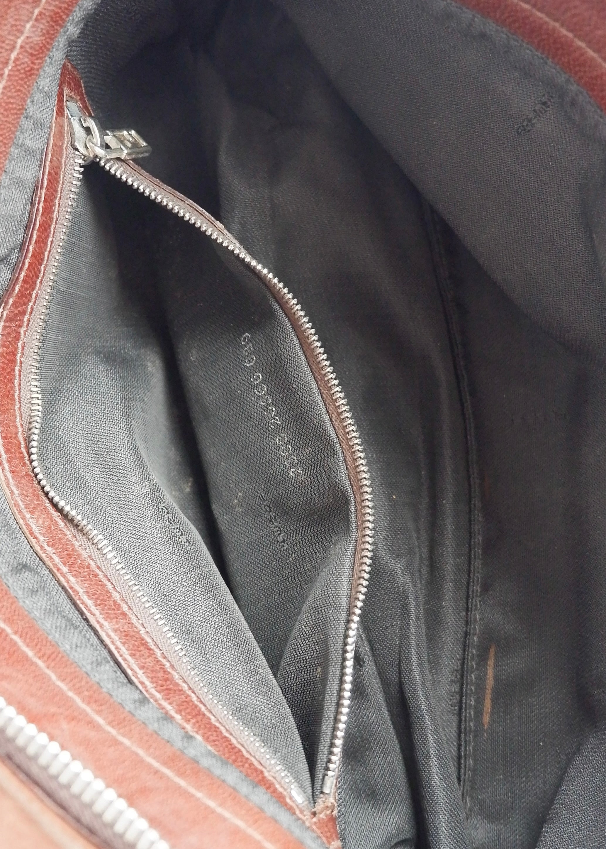 Sac porté épaule Fendi en daim et cuir marron, d'occasion, authentique