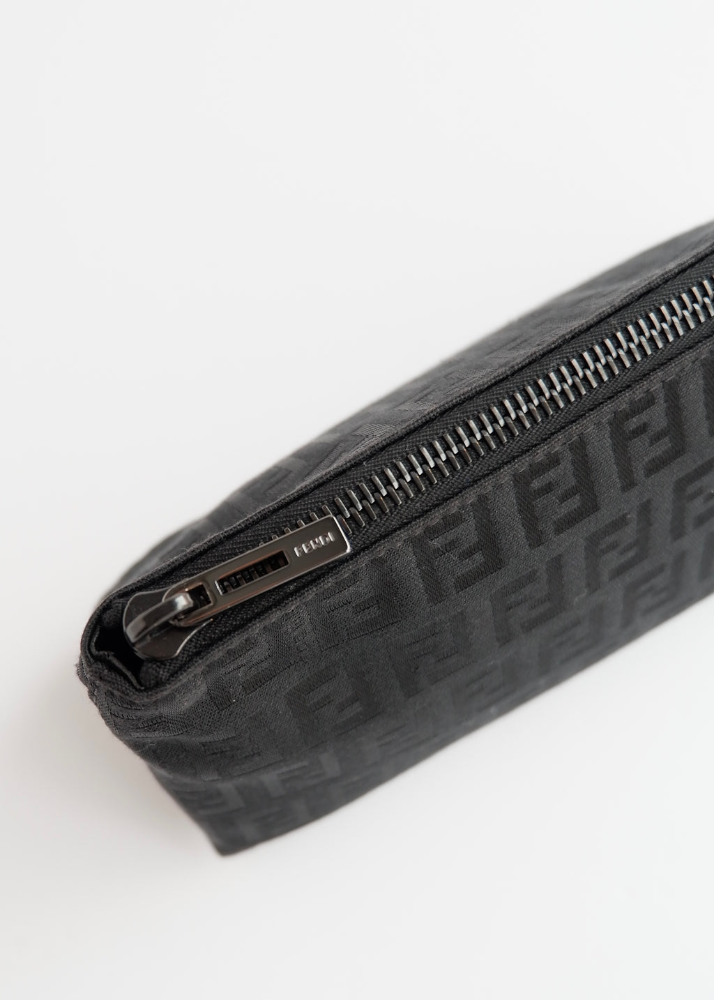 Authentic Preowned Fendi Black Canvas Zucchino Pouch
