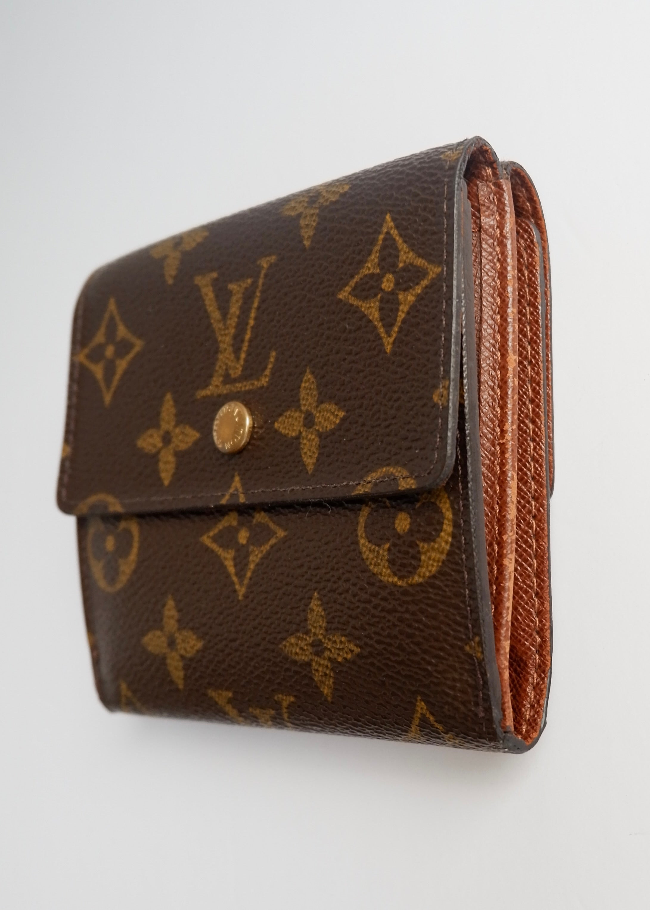 Preowned Louis Vuitton Brown Monogram Coated Canvas Compact Wallet