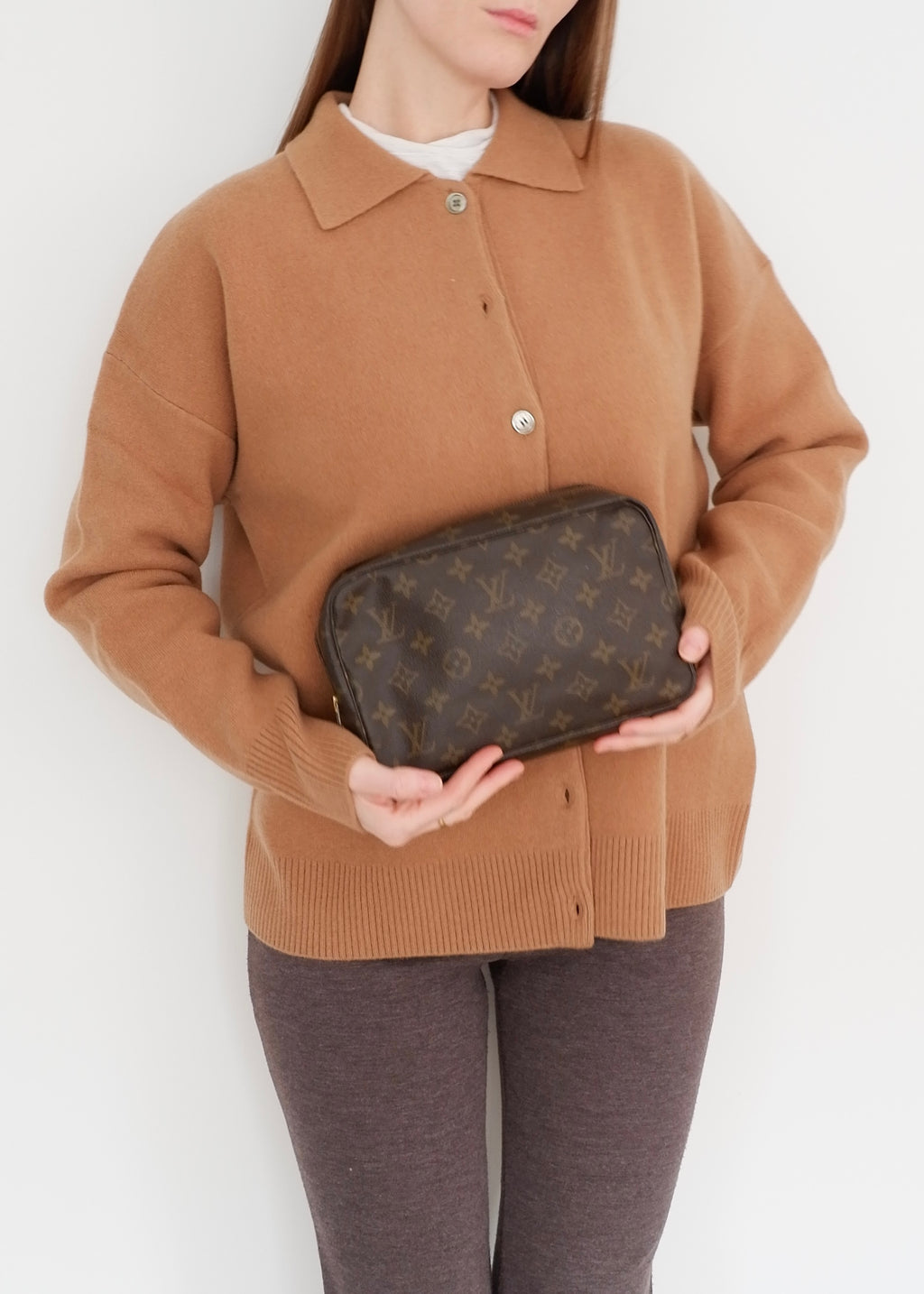 Authentique sac de toilette Louis Vuitton Monogram petite taille, d'occasion, vintage