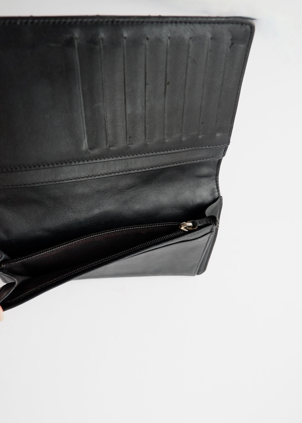 Authentic Preowned Chanel Black Patent Leather Long Wallet