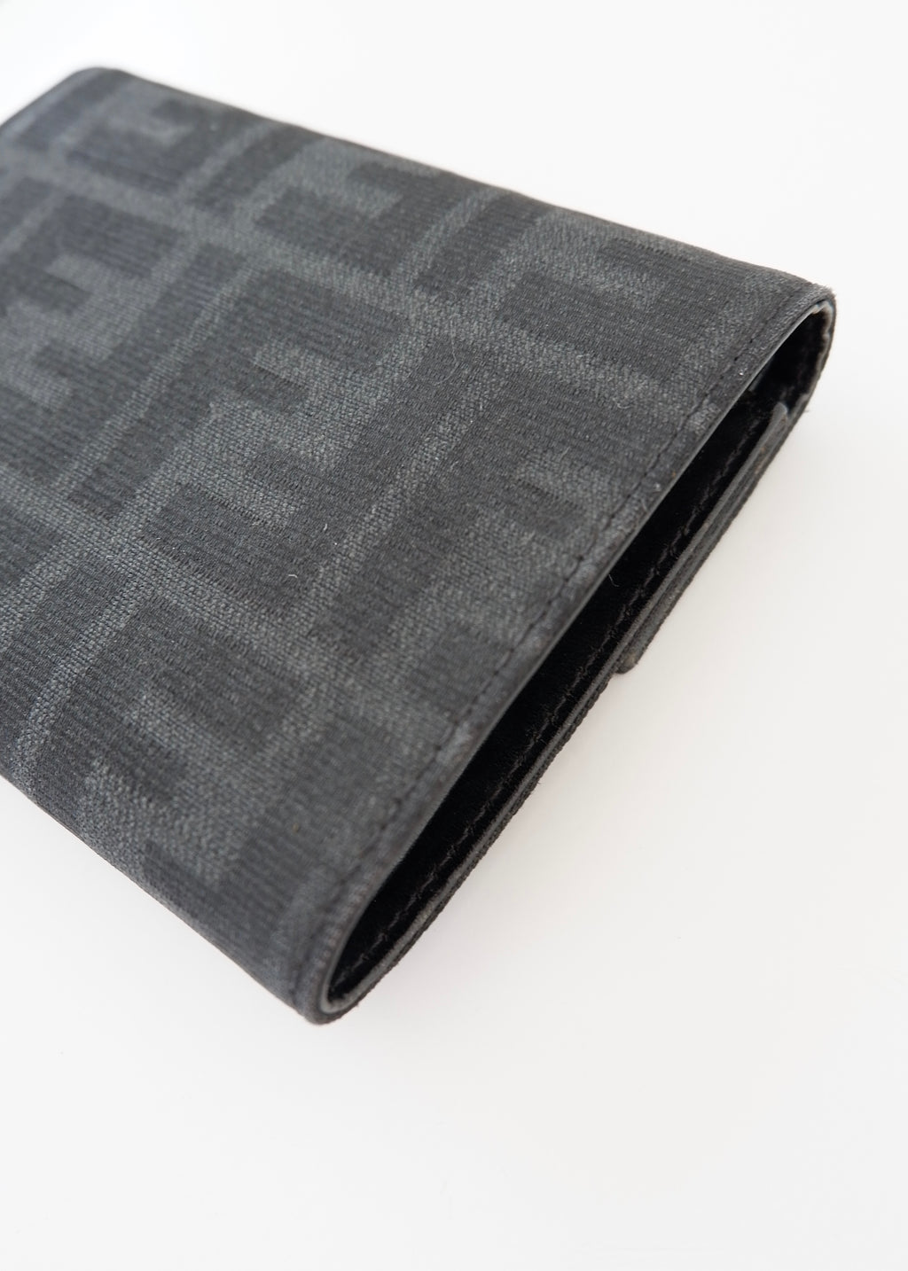 Authentic Preowned FendiBlack Zucca Canvas Bi-Fold Wallet