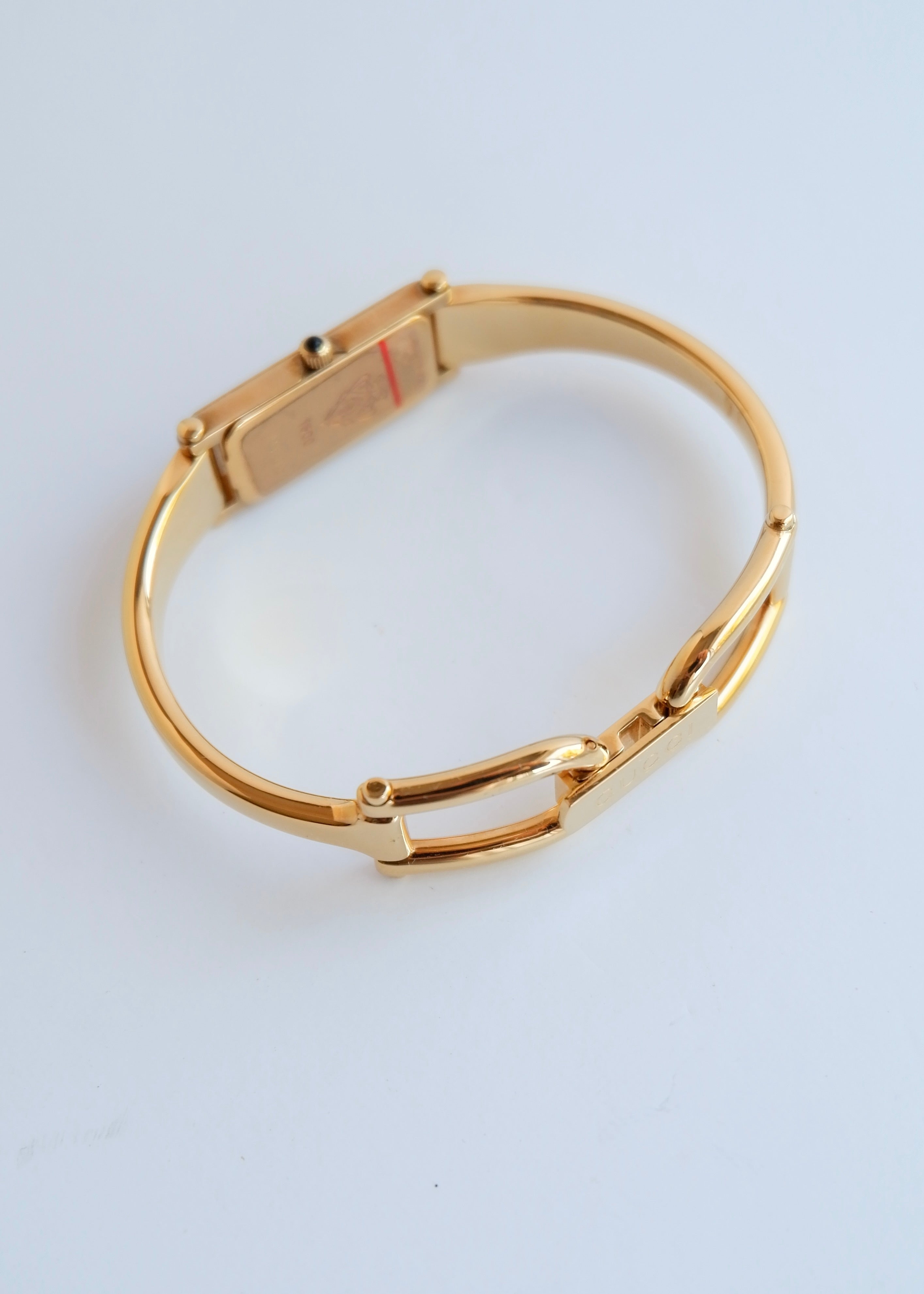 Authentic Preowned Vintage Gucci Gold Tone Horsebit Watch