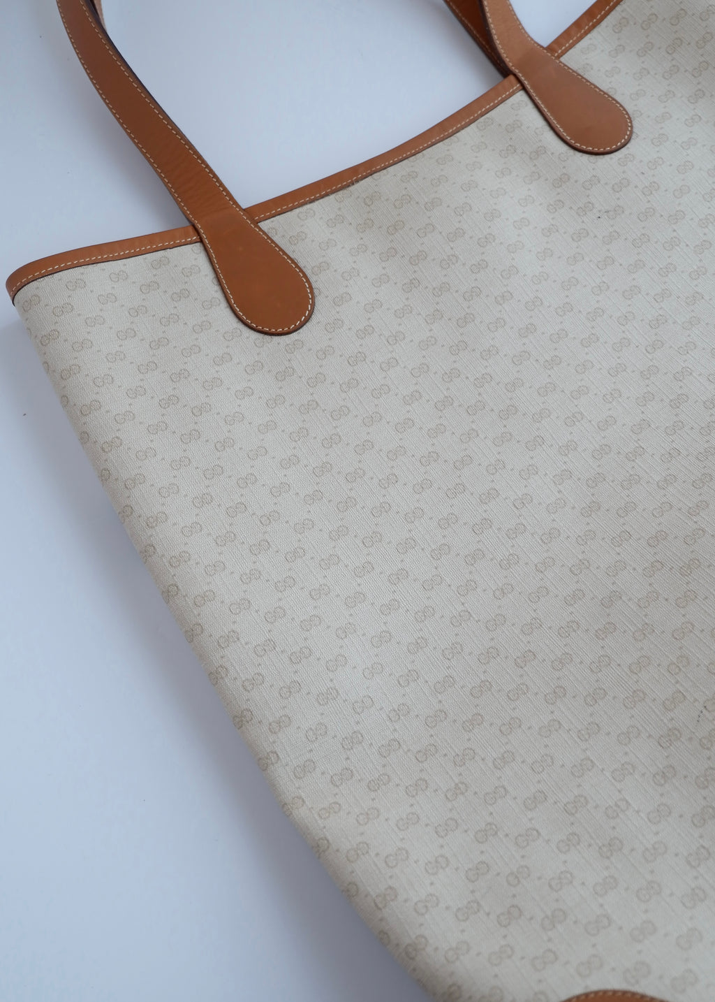 Authentic Preowned Vintage Gucci GG Print Tote Bag