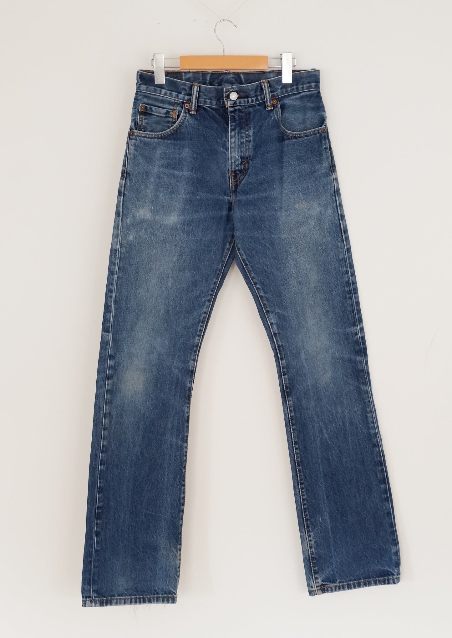 Levis 517 Dark Blue Faded Slim Fit Jeans - 30
