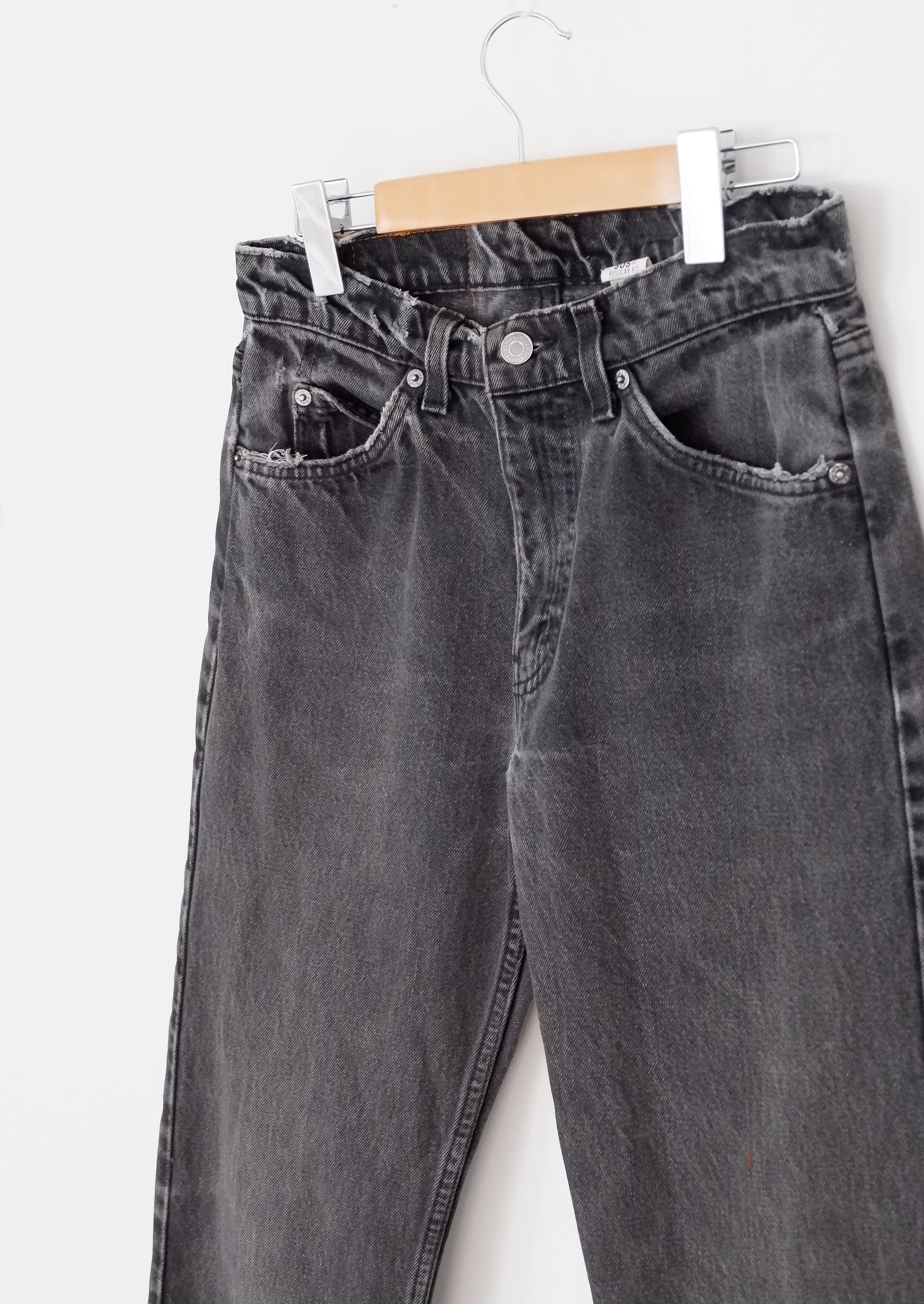 Levis Vintage 505 Black Jeans - 29