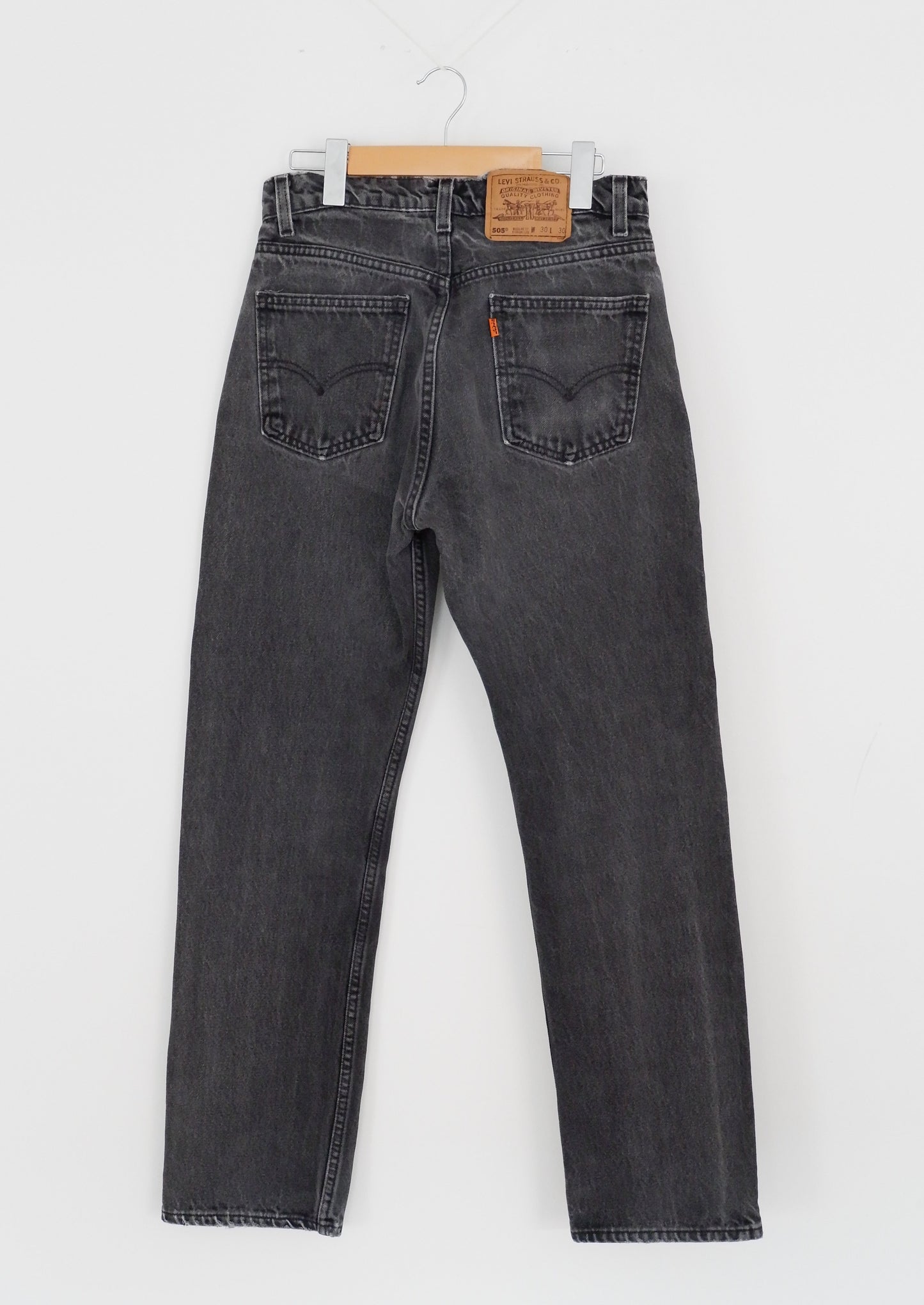 Levis Vintage 505 Black Jeans - 29