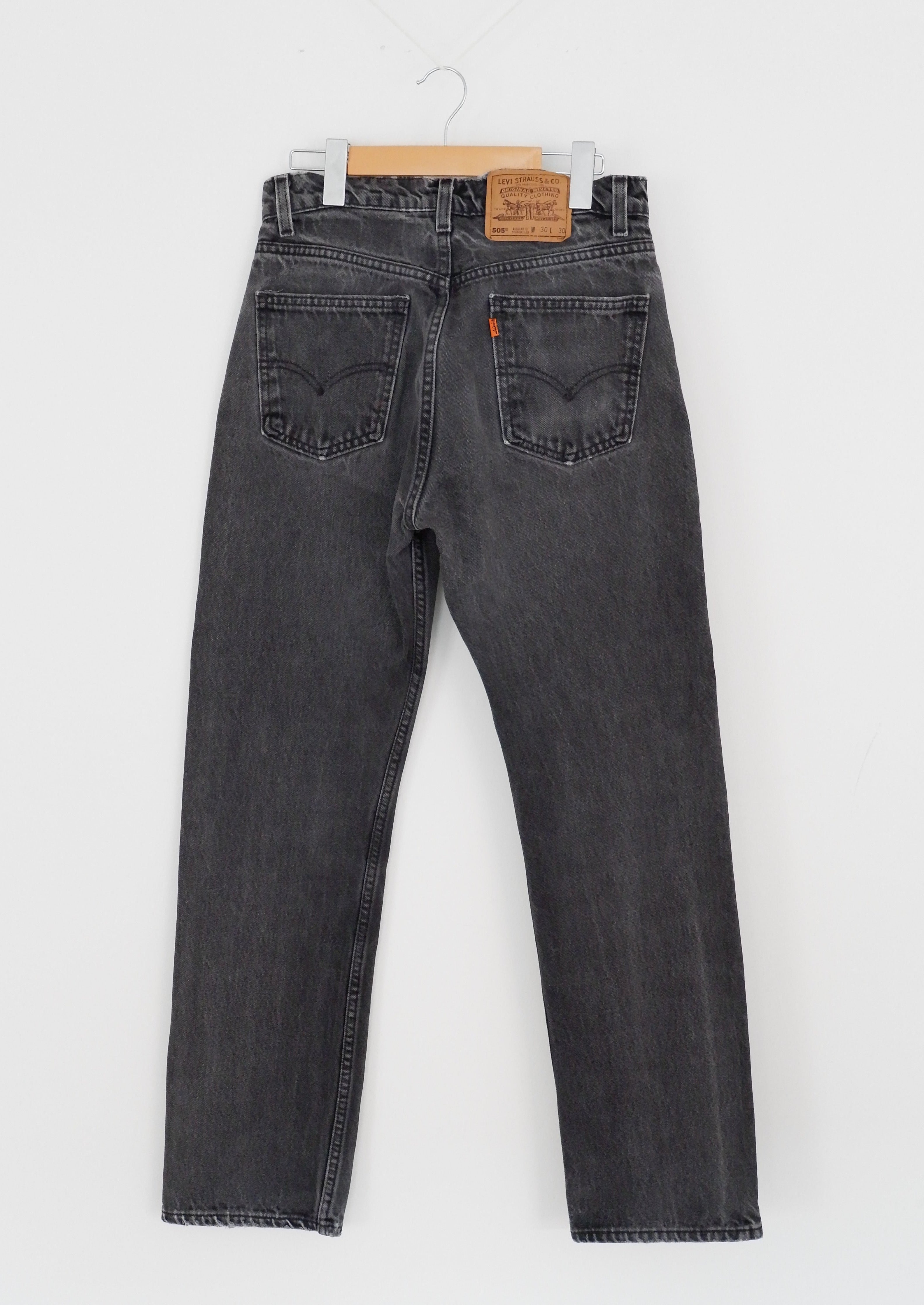 Levis Vintage 505 Black Jeans - 29