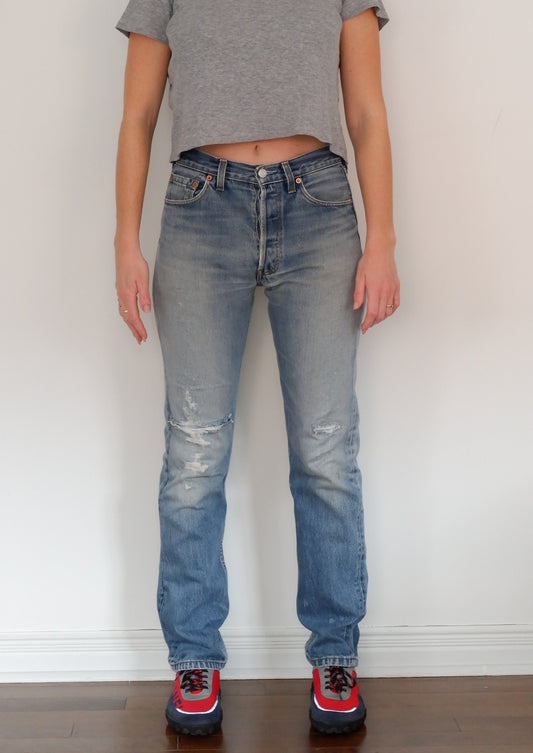 Levis Vintage 501 Medium Wash Jeans - 29