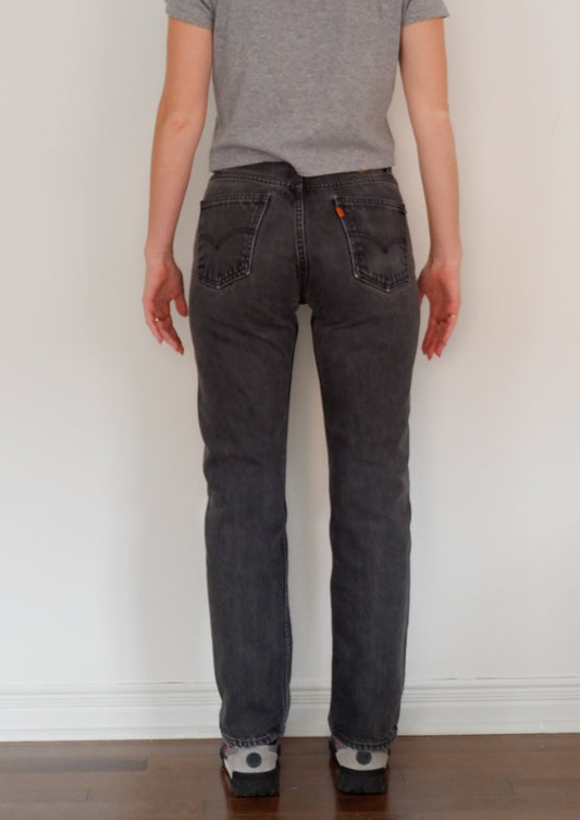 Levis Vintage 505 Black Jeans - 29